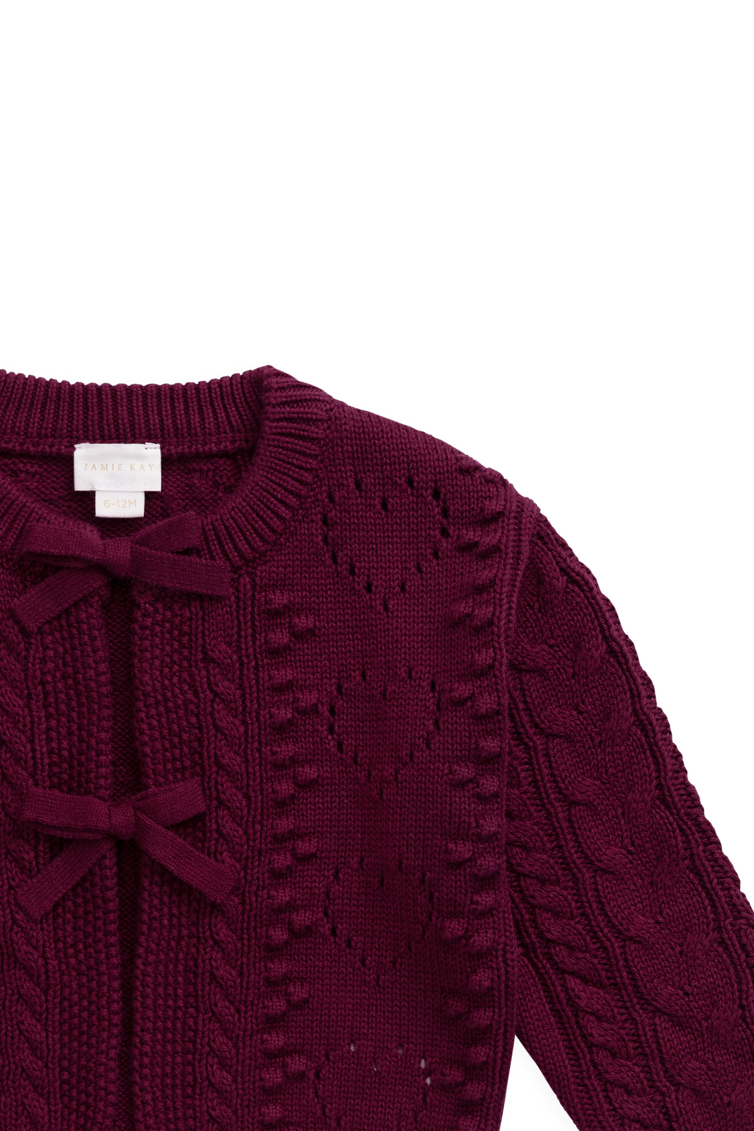 Josephine Knitted Cardigan - Mulberry Wood Childrens Cardigan from Jamie Kay NZ
