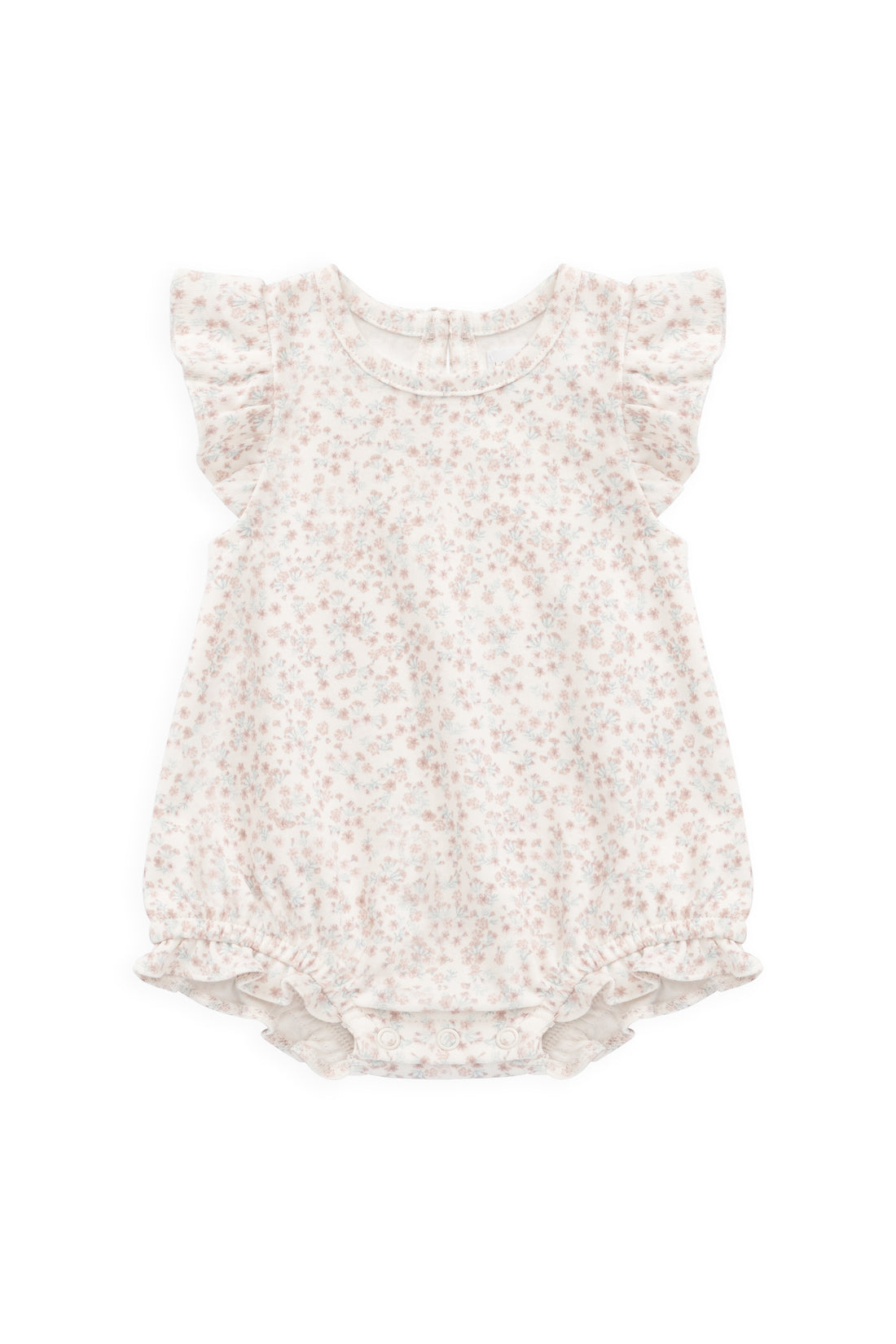 Organic Cotton Adrienne Playsuit - Posy Milk Childrens Playsuit from Jamie Kay NZ