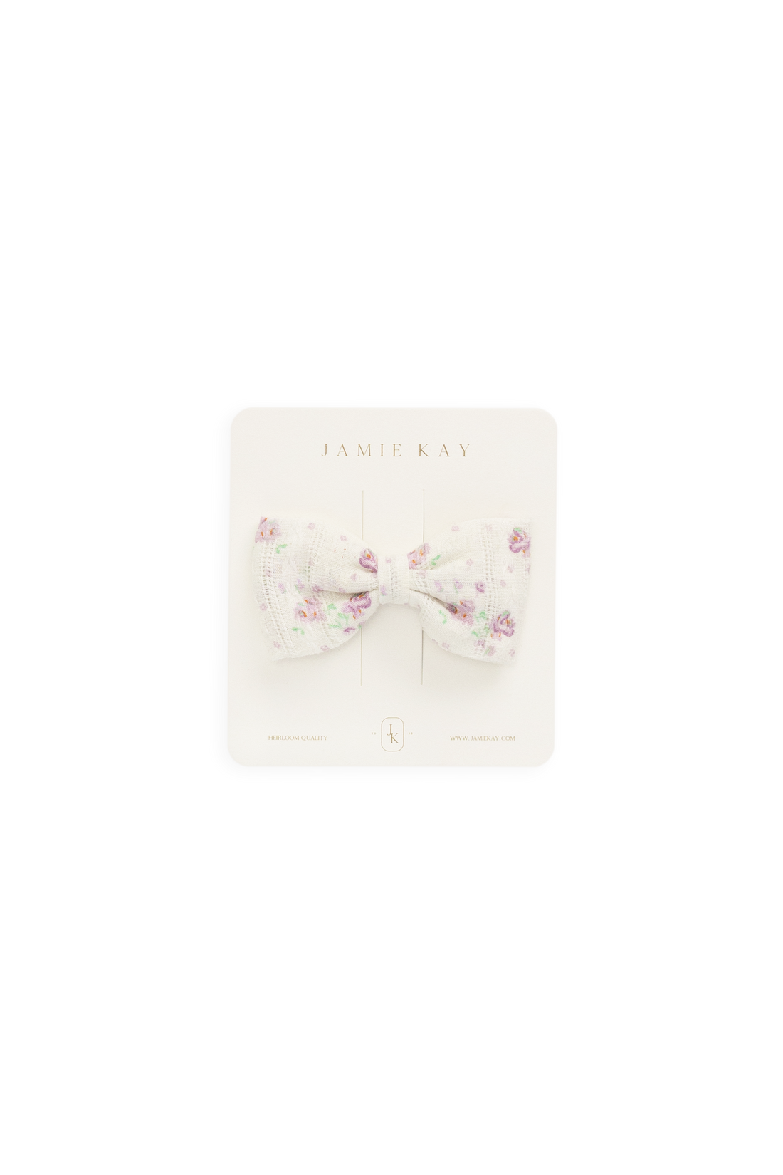 Organic Cotton Desiree Bow - Molly Lilac Childrens Bow from Jamie Kay NZ