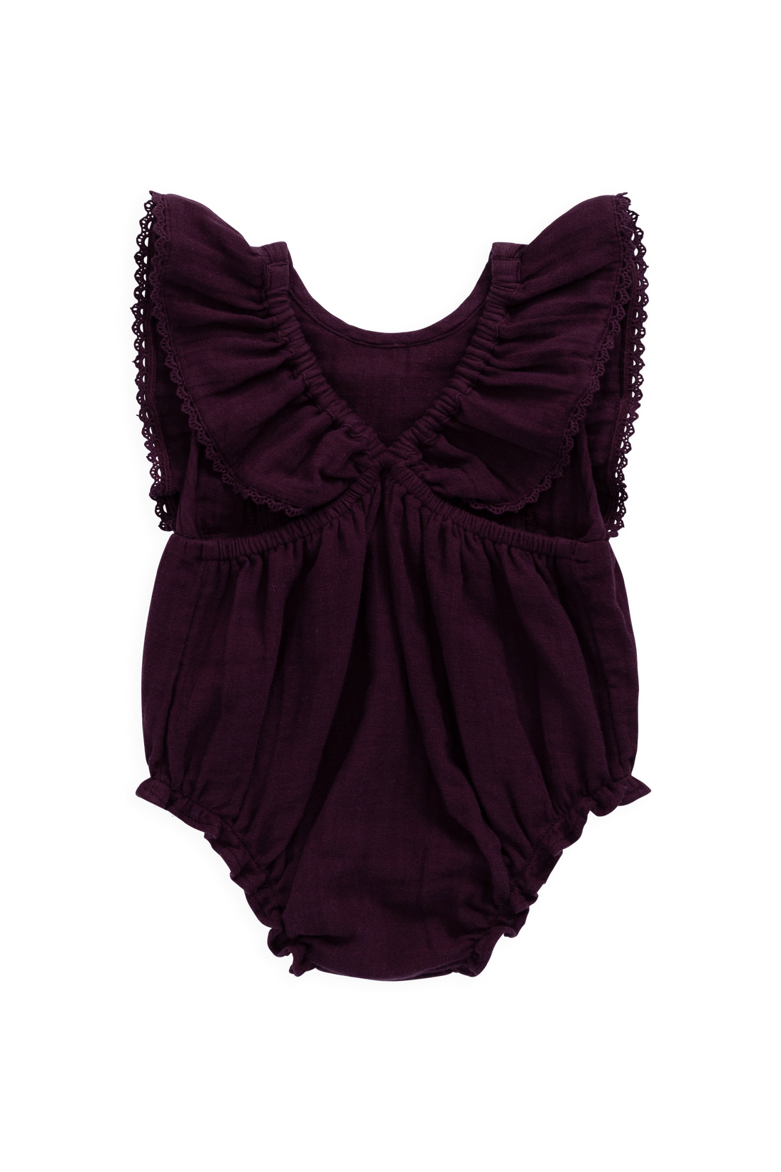 Organic Cotton Muslin Beatrice Playsuit - Fig Childrens Playsuit from Jamie Kay NZ