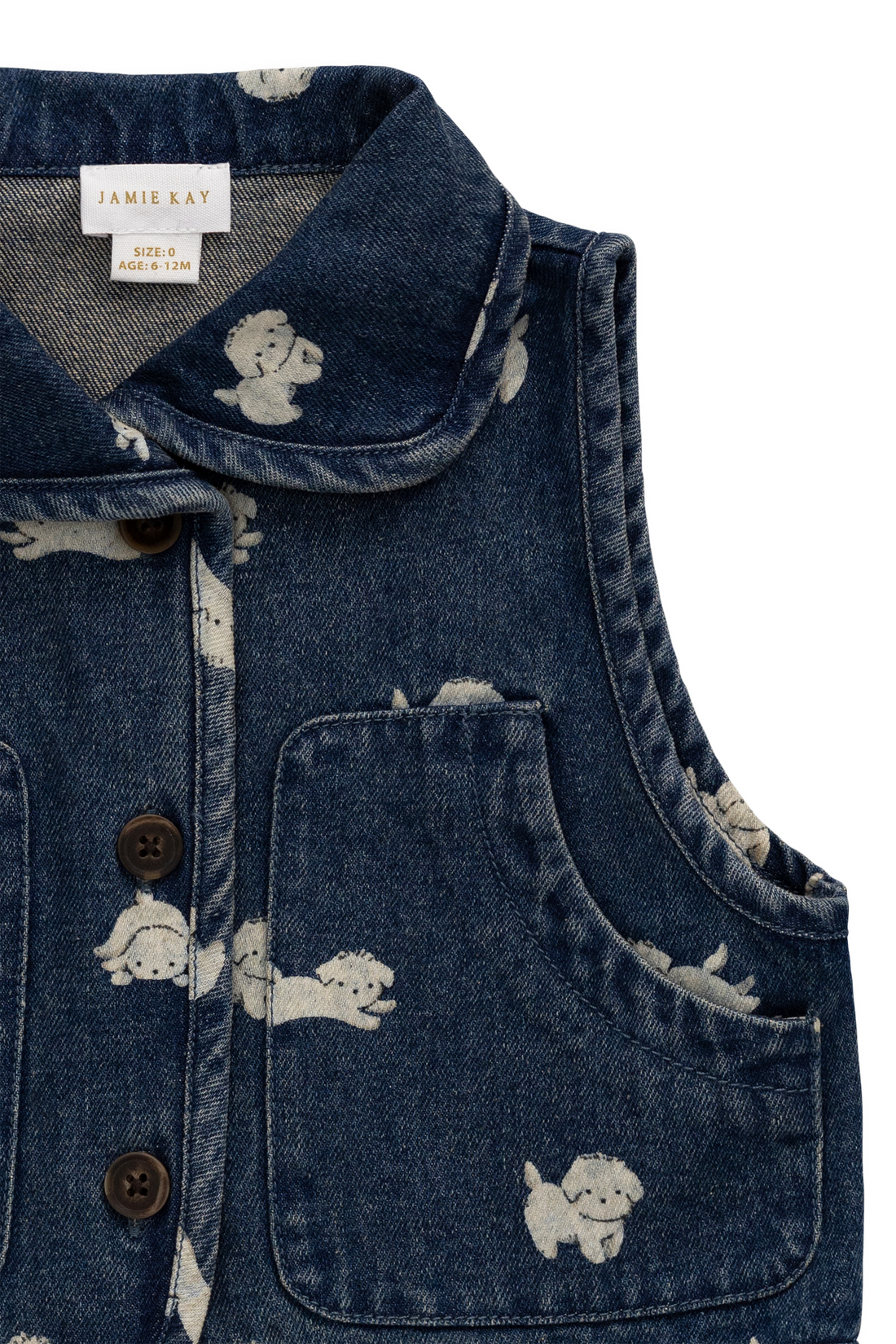 Sutton Denim Vest - Finnegan Denim Childrens Vest from Jamie Kay NZ