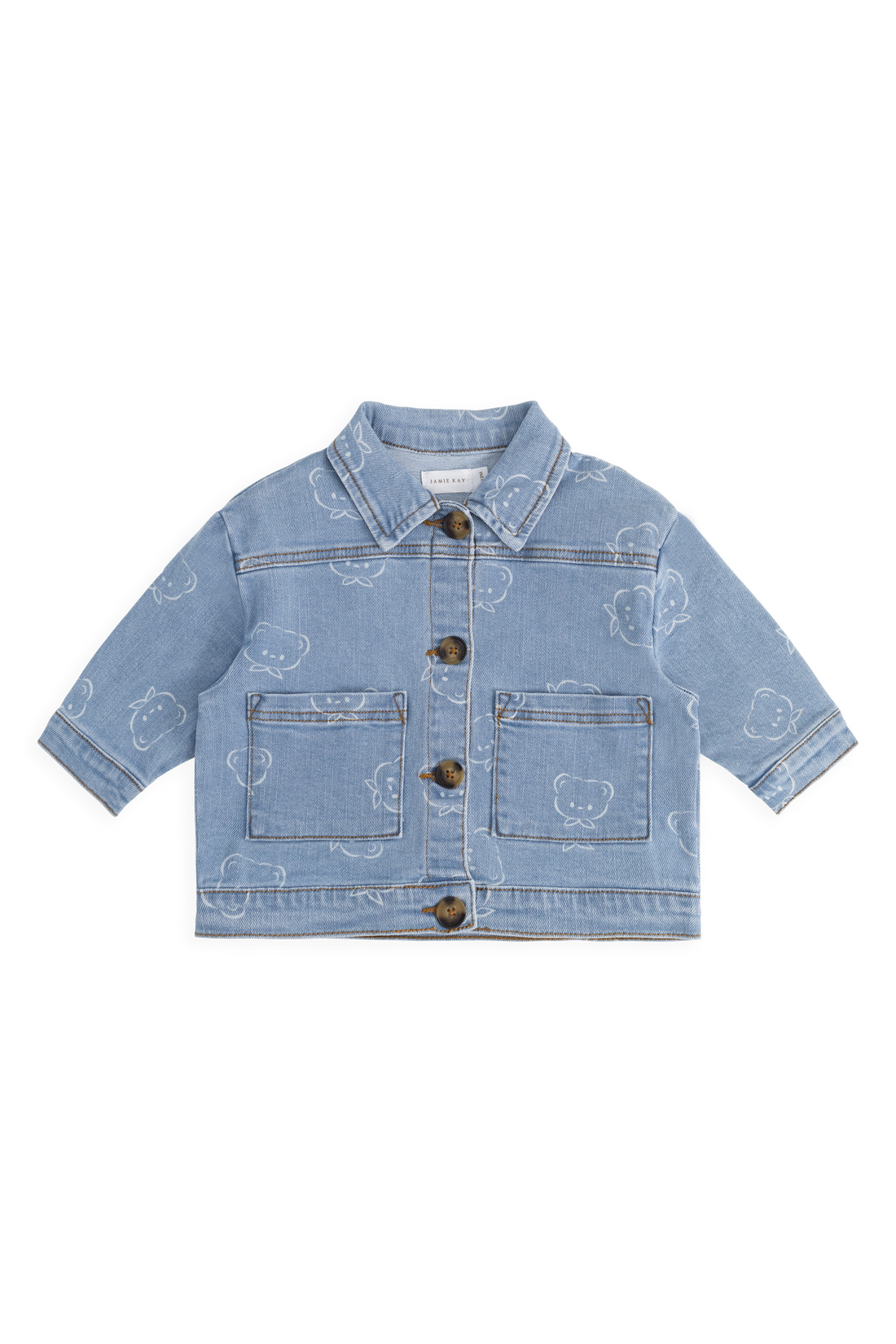 Axel Jacket - Bowie Bear Denim Childrens Jacket from Jamie Kay NZ