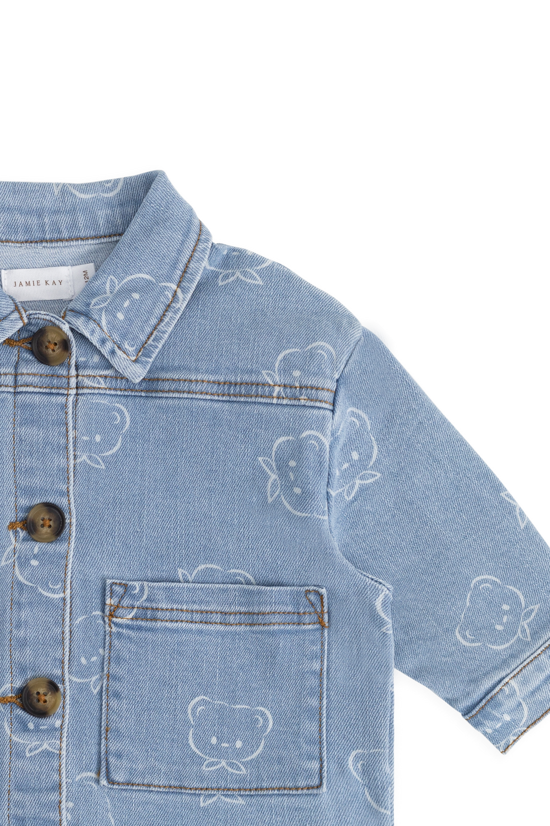 Axel Jacket - Bowie Bear Denim Childrens Jacket from Jamie Kay NZ