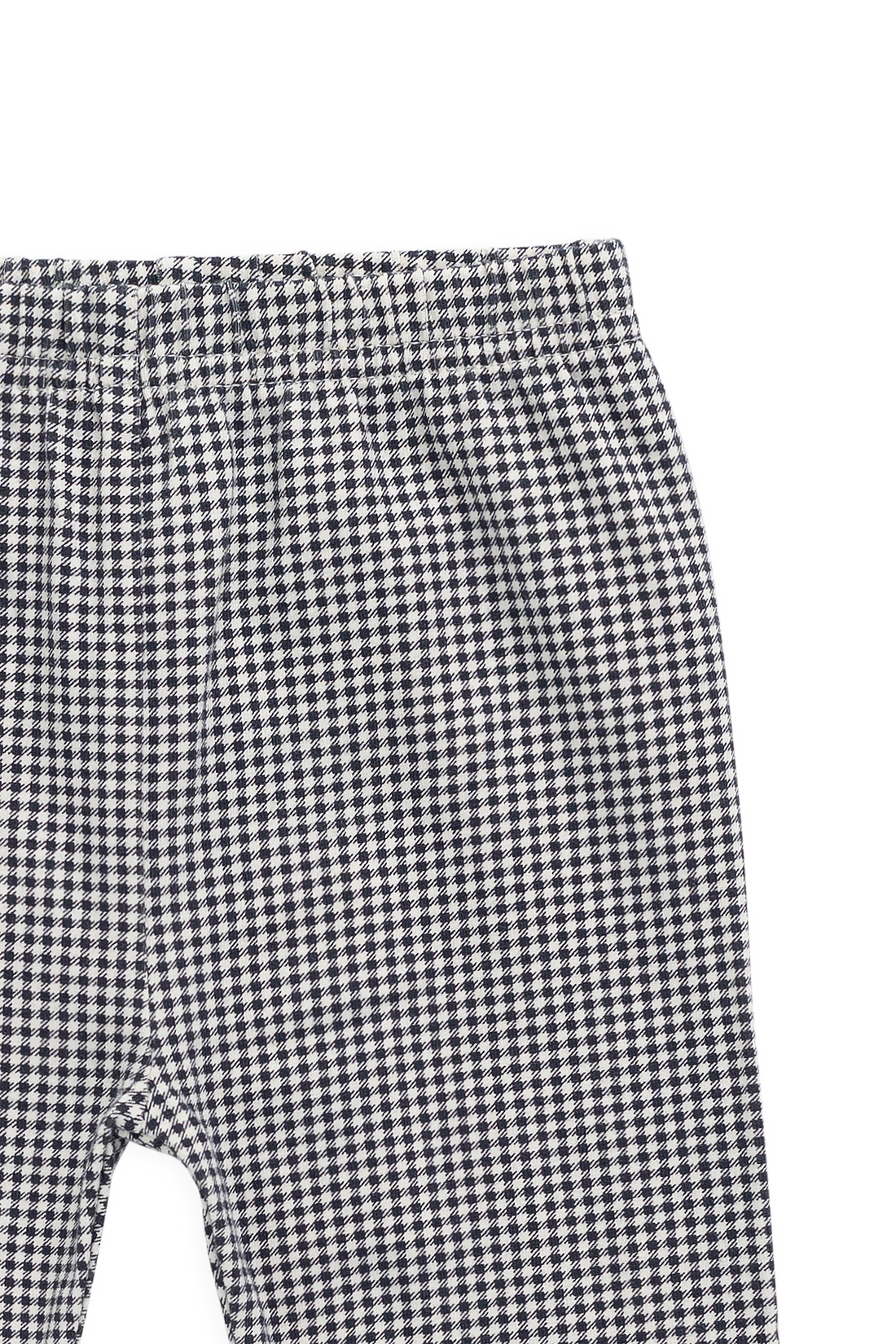 Organic Cotton Everyday Legging - Dash Gingham Navy Childrens Legging from Jamie Kay NZ