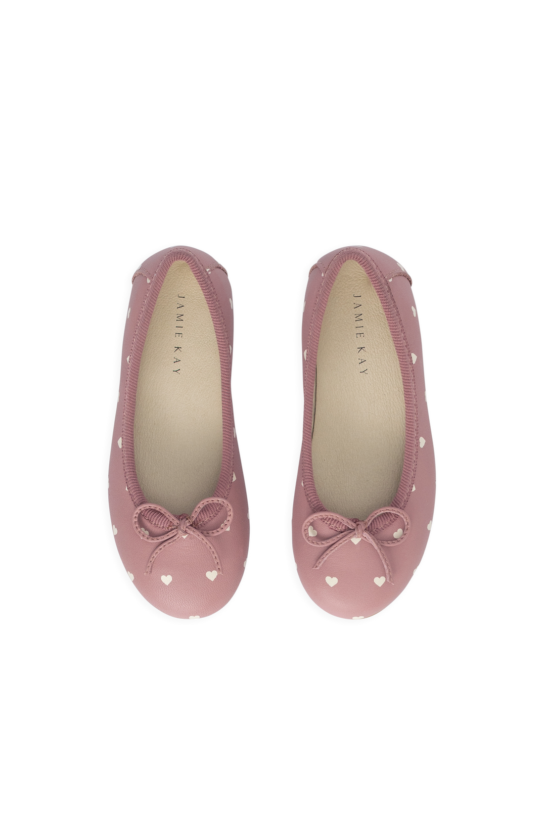 Zuri Ballet Flat - Petite Heart Rose Childrens Footwear from Jamie Kay NZ