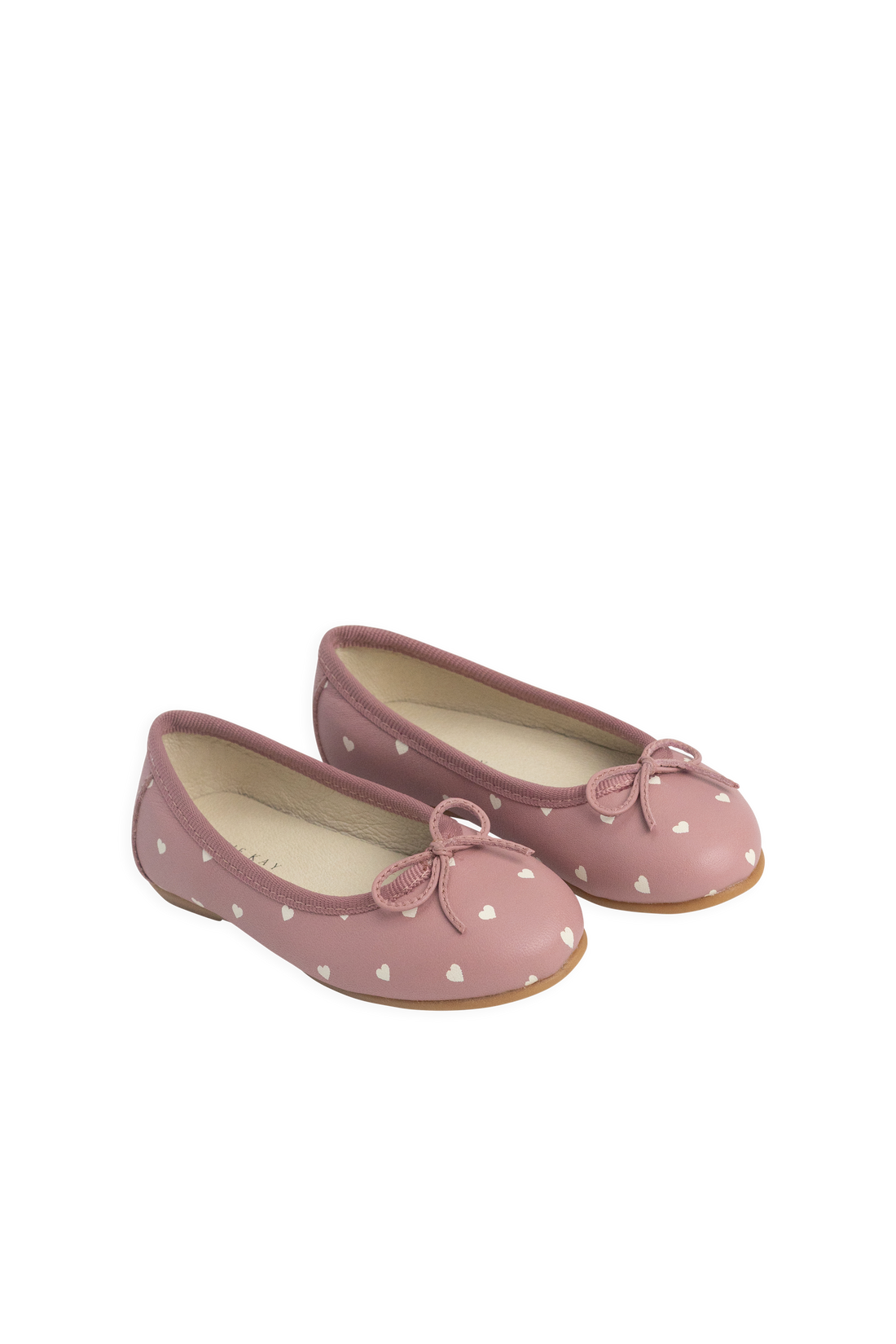 Zuri Ballet Flat - Petite Heart Rose Childrens Footwear from Jamie Kay NZ