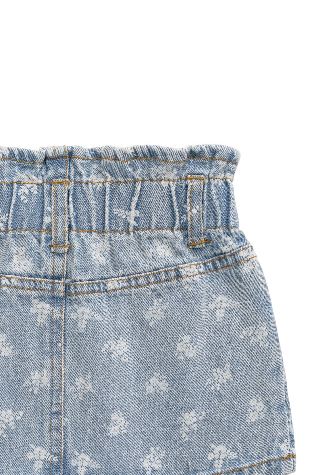 Brielle Skirt - Tully Floral Denim Childrens Skirt from Jamie Kay NZ