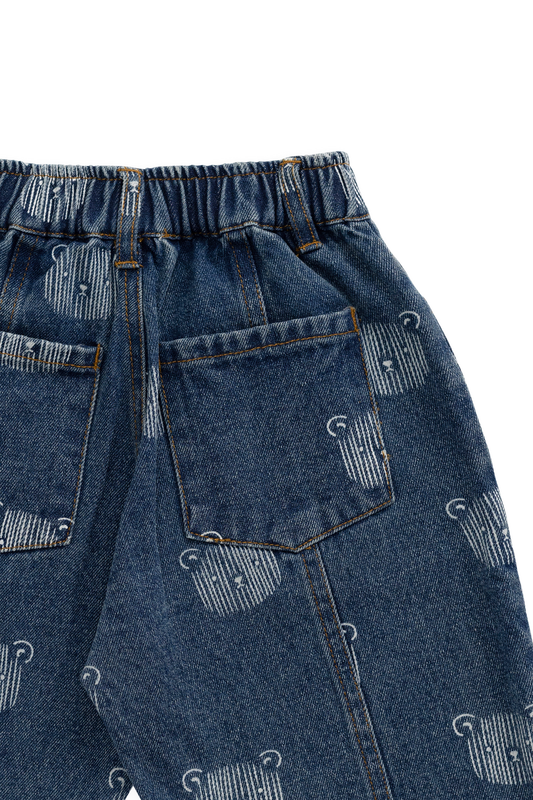 Linus Denim Pant - Teddy Face Denim Childrens Pant from Jamie Kay NZ