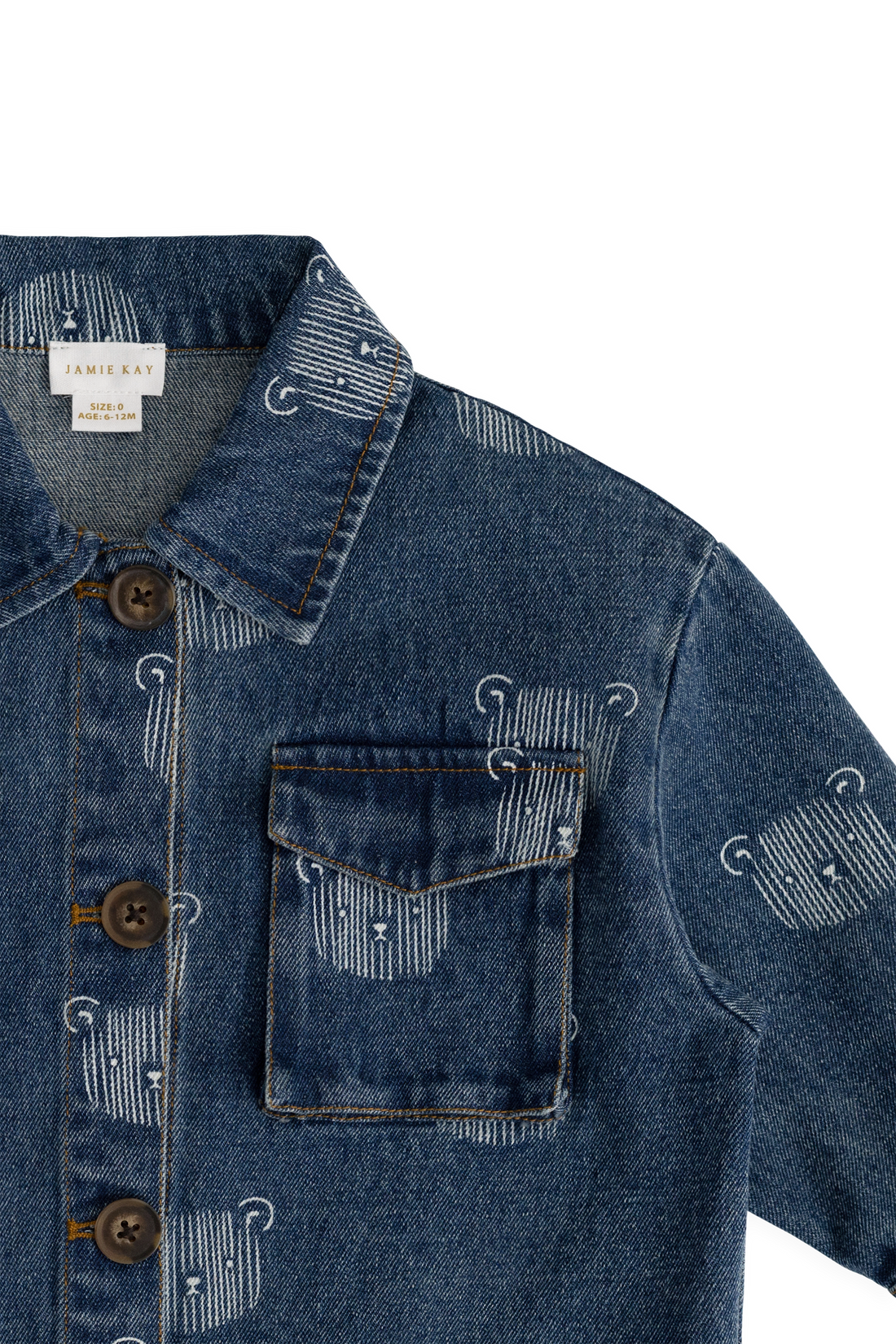 Nicolai Jacket - Teddy Face Denim Childrens Jacket from Jamie Kay NZ