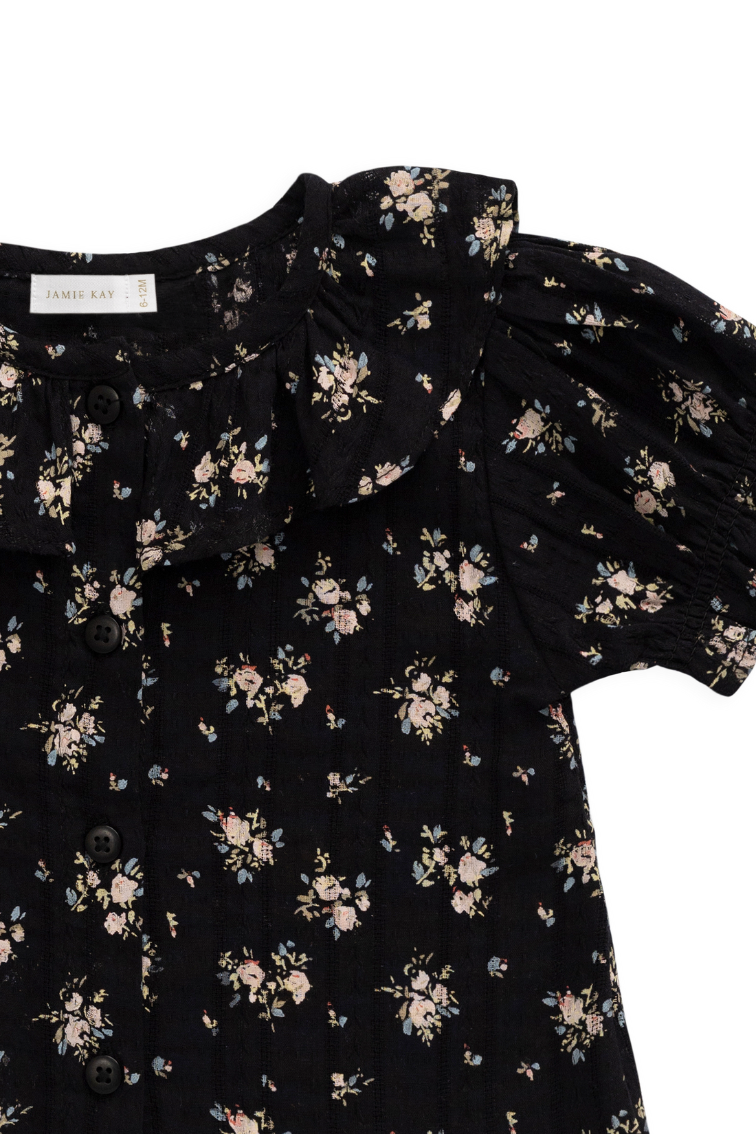 Organic Cotton Alora Top - Cassie Caviar Childrens Top from Jamie Kay NZ