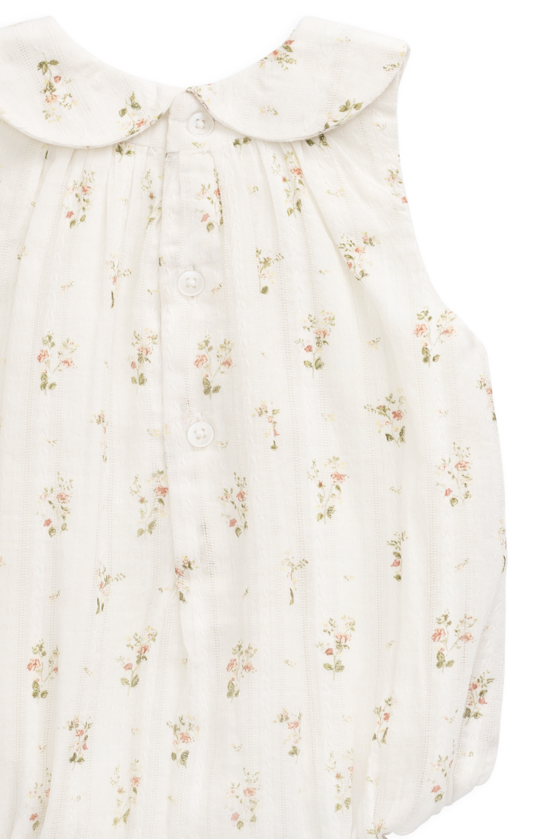 Organic Cotton Brynlee Playsuit - Josepha Egret Childrens Playsuit from Jamie Kay NZ