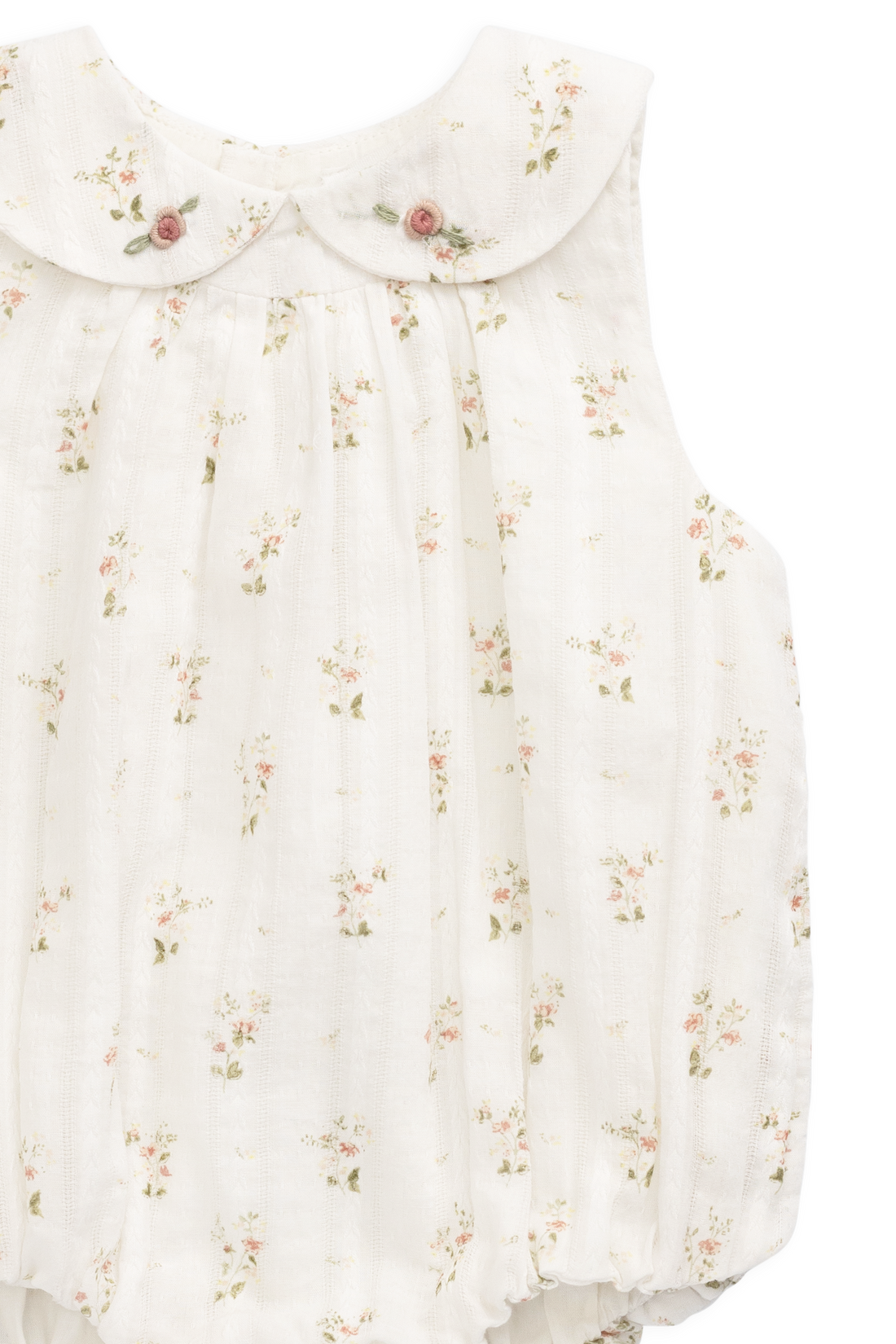 Organic Cotton Brynlee Playsuit - Josepha Egret Childrens Playsuit from Jamie Kay NZ
