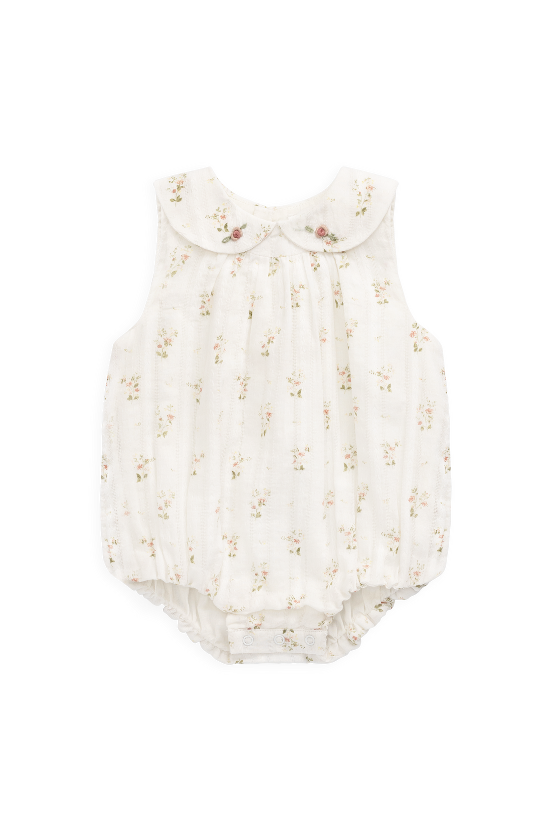 Organic Cotton Brynlee Playsuit - Josepha Egret Childrens Playsuit from Jamie Kay NZ