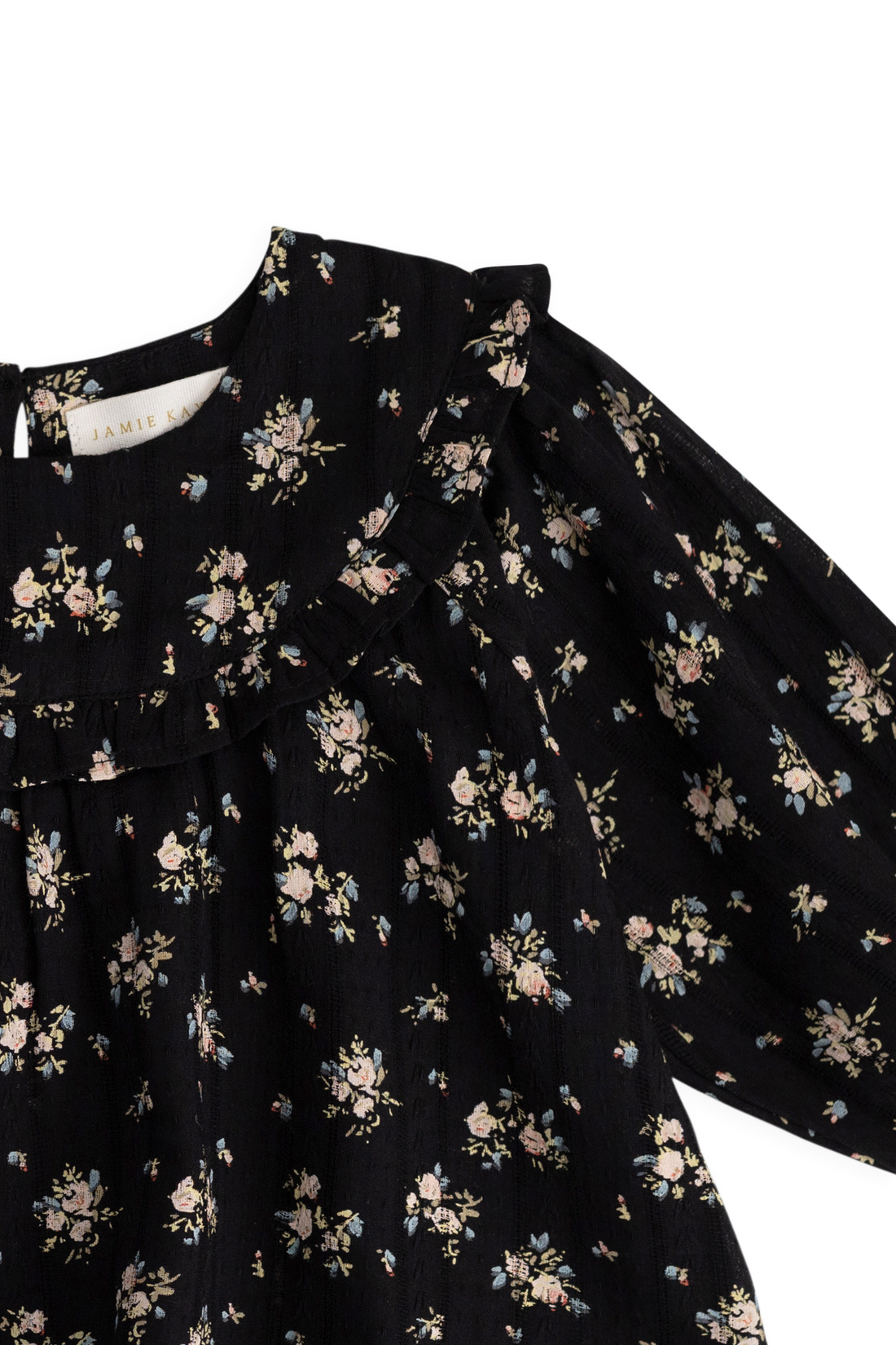 Organic Cotton Caroline Blouse - Cassie Caviar Childrens Top from Jamie Kay NZ