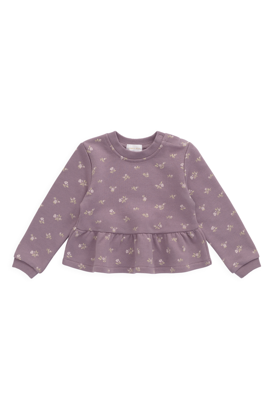 Organic Cotton Emiko Sweatshirt - Isla Plum Childrens Sweatshirting from Jamie Kay NZ