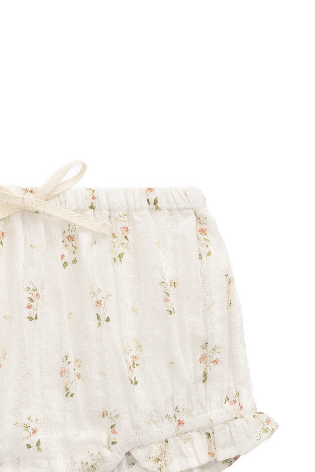 Organic Cotton Frill Bloomer - Josepha Egret Childrens Bloomer from Jamie Kay NZ