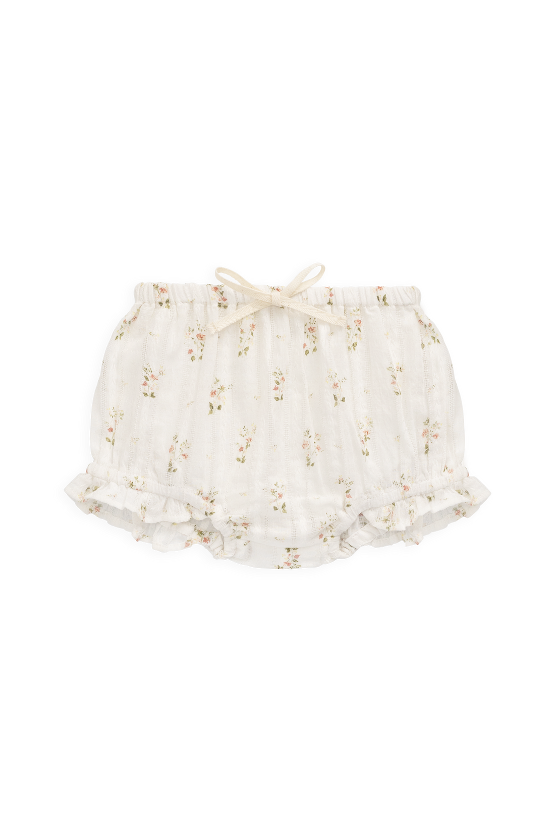 Organic Cotton Frill Bloomer - Josepha Egret Childrens Bloomer from Jamie Kay NZ