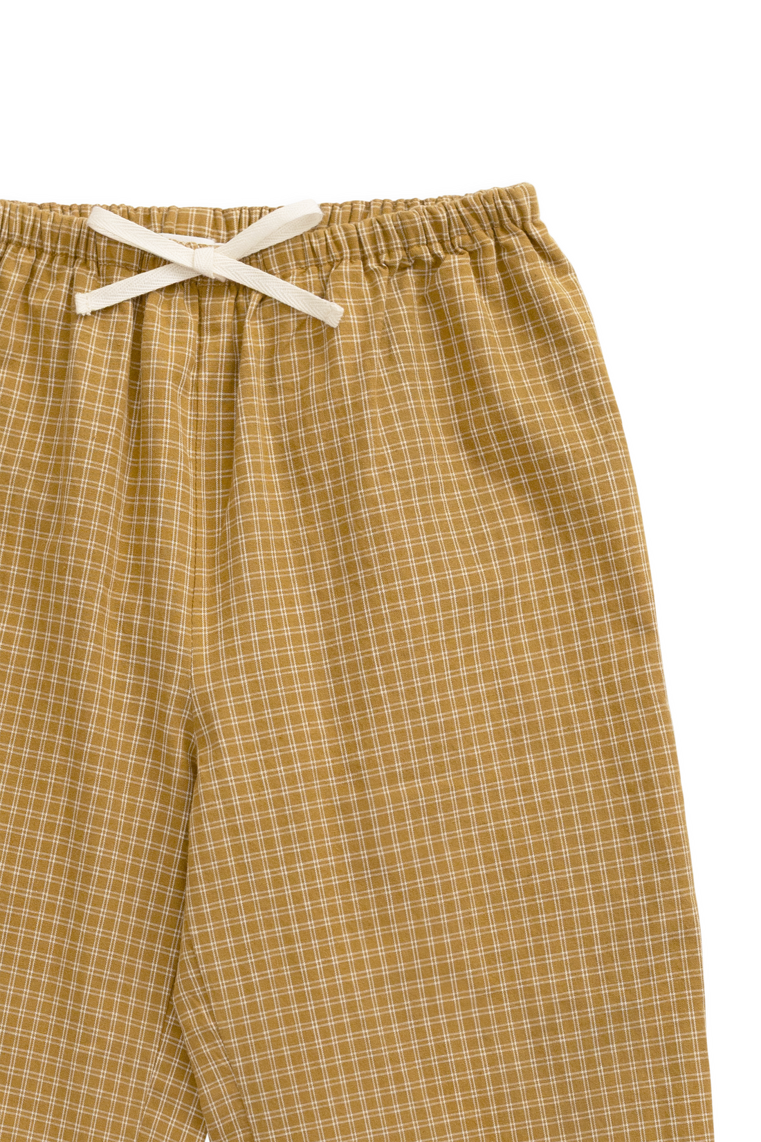 Organic Cotton Kenji Pant - Windowpane Check Buckwheat Childrens Pant from Jamie Kay NZ
