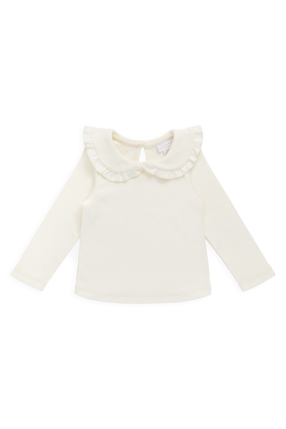 Organic Cotton Rib Adelaide Top - Parchment Childrens Top from Jamie Kay NZ