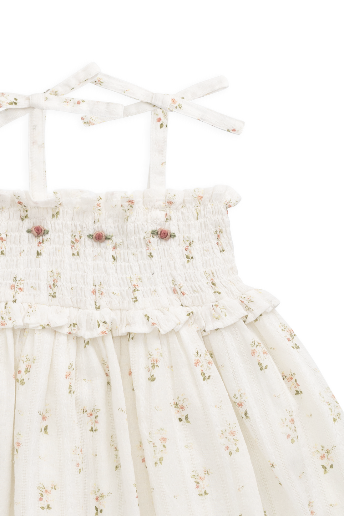 Organic Cotton Saylor Dress - Josepha Egret Childrens Dress from Jamie Kay NZ