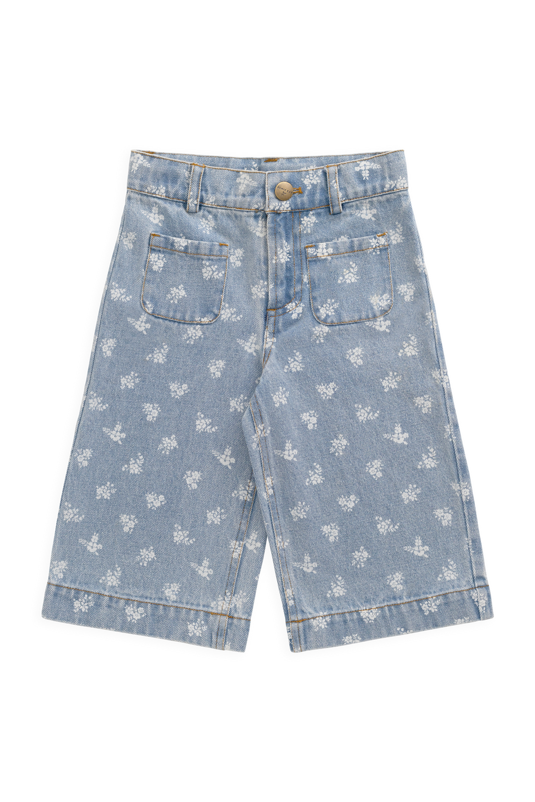 Theodora Pant - Tully Floral Denim Childrens Pant from Jamie Kay NZ