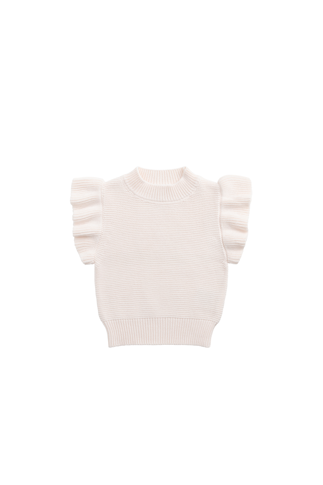 Caroline Frill Vest - Berry Cream Childrens Top from Jamie Kay NZ