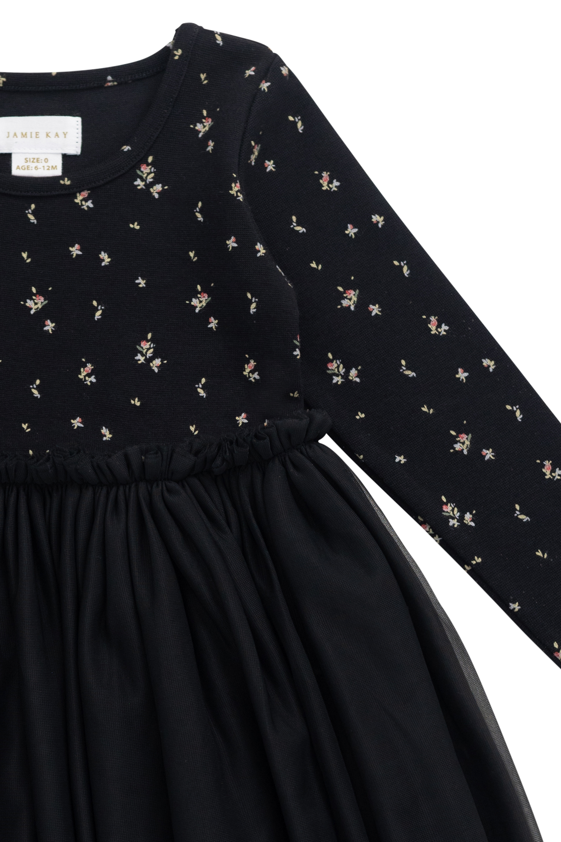 Anna Tulle Dress - Dina Ebony Childrens Dress from Jamie Kay NZ