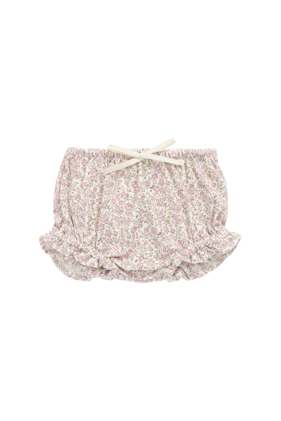 Organic Cotton Frill Bloomer - Tully Mauve Childrens Bloomer from Jamie Kay NZ