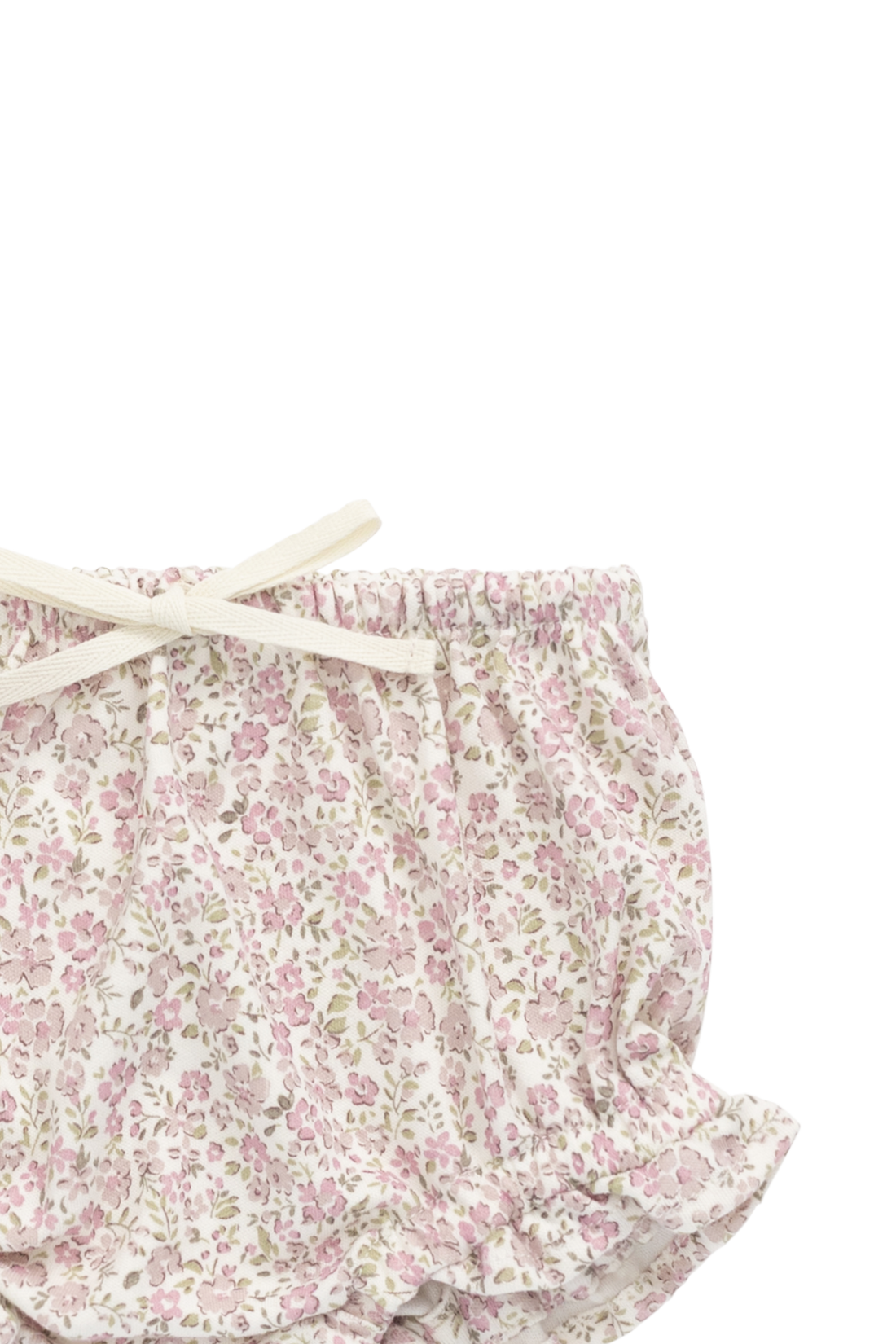 Organic Cotton Frill Bloomer - Tully Mauve Childrens Bloomer from Jamie Kay NZ