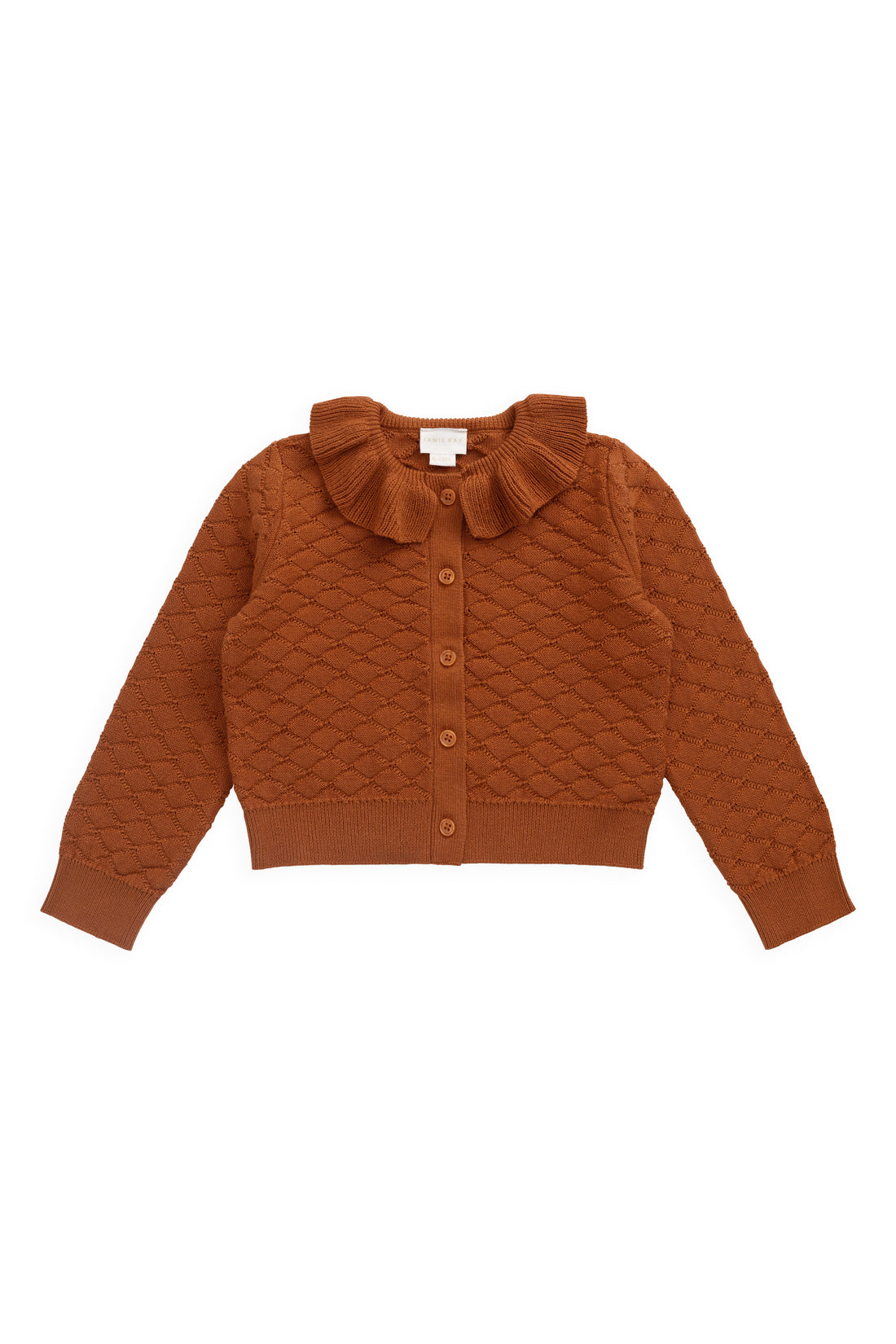 Alison Cardigan - Dusty Ginger Childrens Cardigan from Jamie Kay NZ