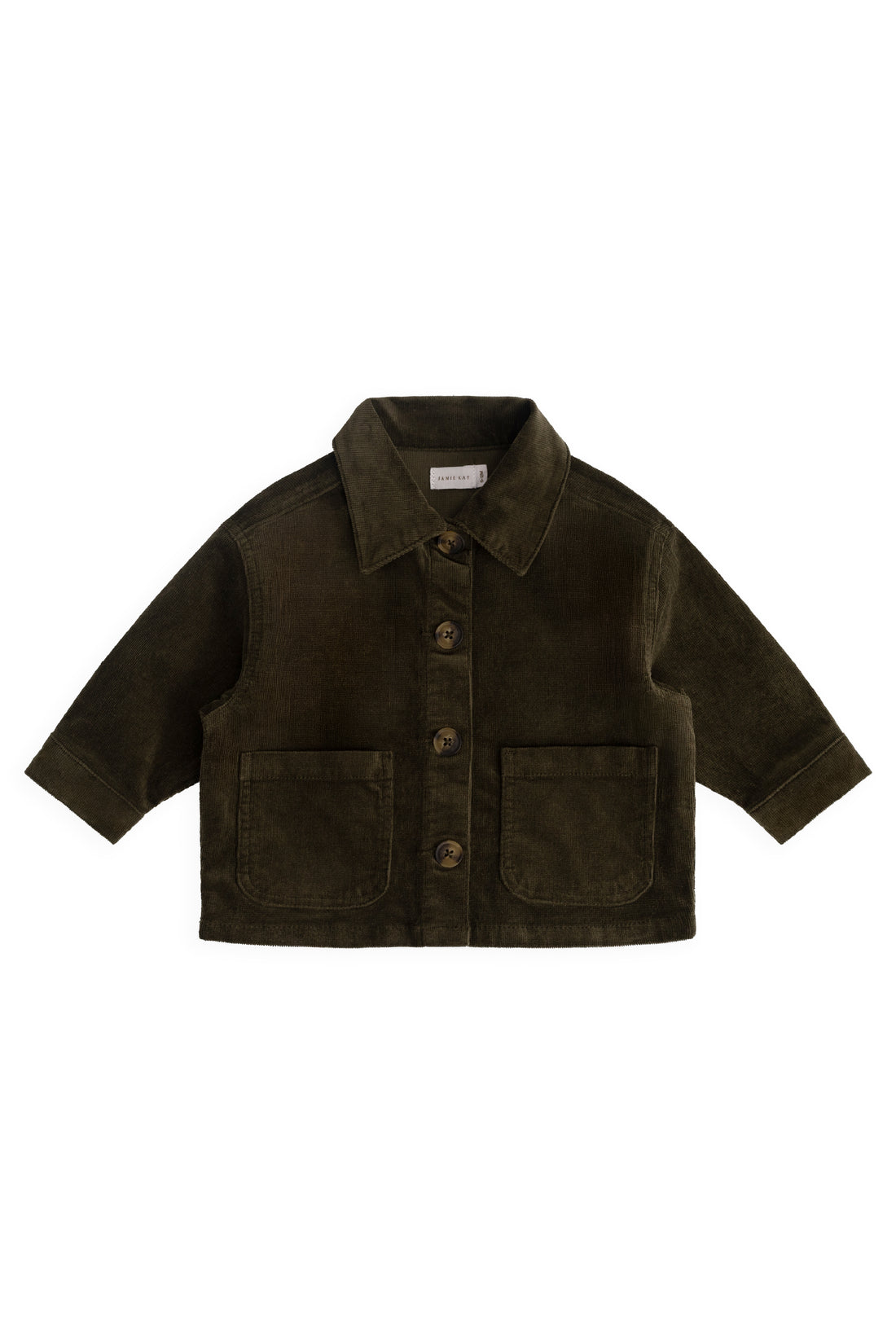 Alvin Jacket - Deep Olive Childrens Jacket from Jamie Kay NZ