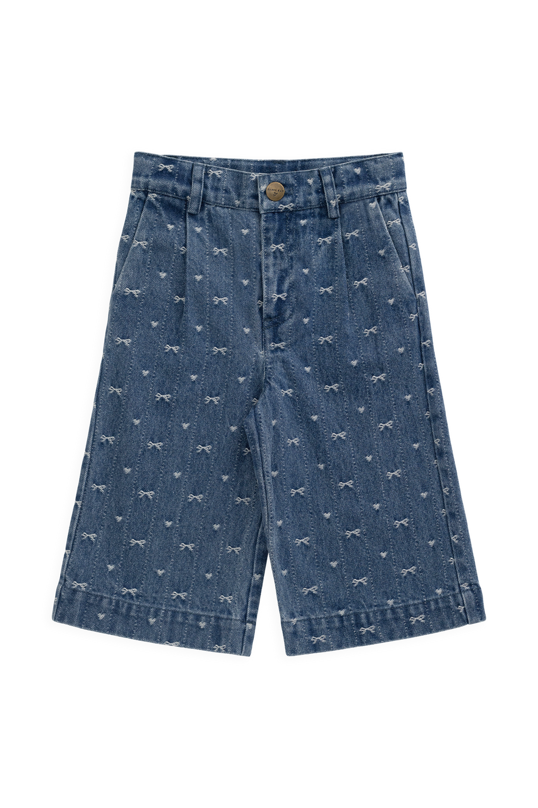 Calianna Pant - Amour Bows Denim Childrens Pants from Jamie Kay NZ