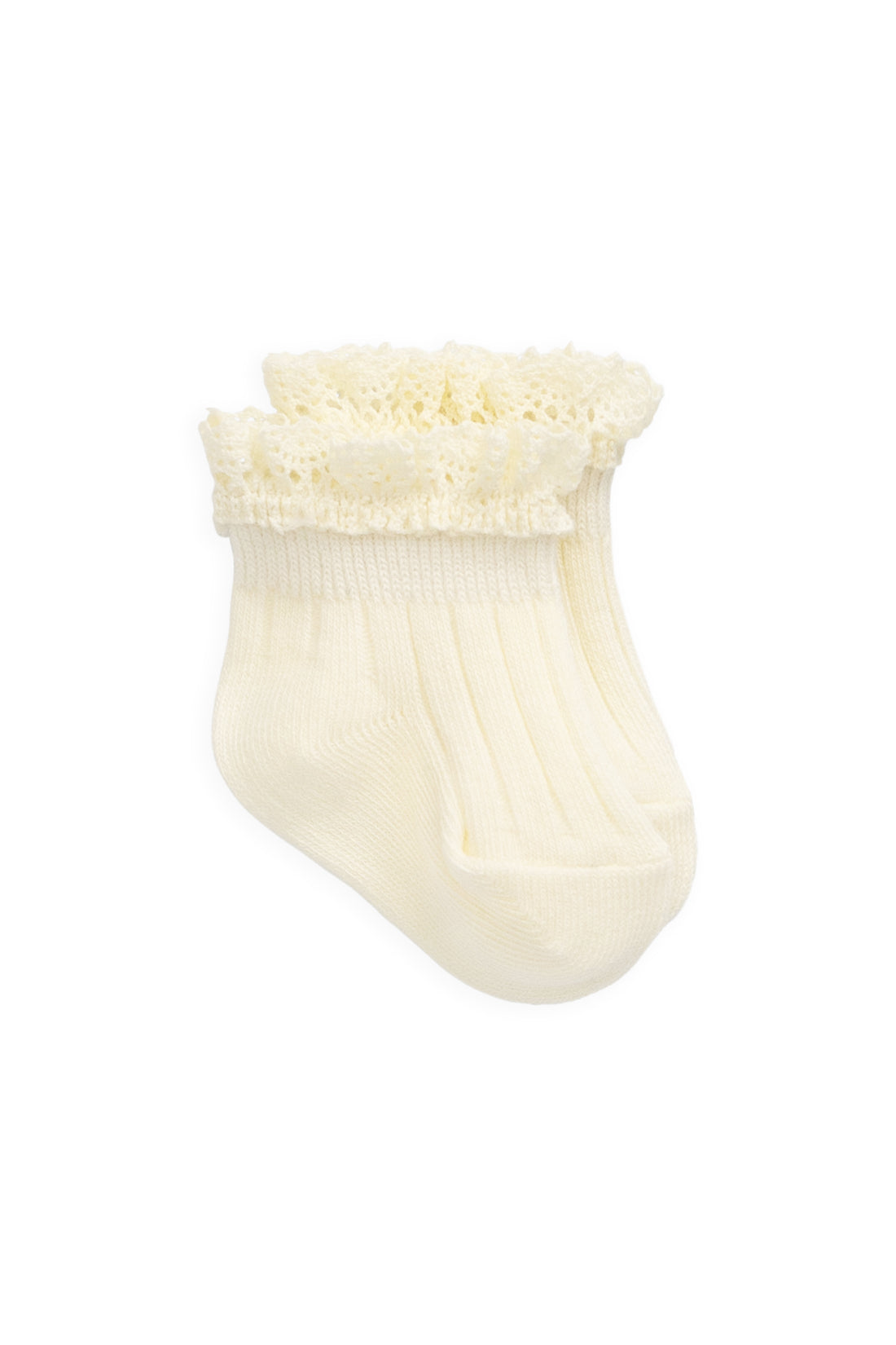 Emily Ankle Sock - Parchment Childrens Sock from Jamie Kay NZ
