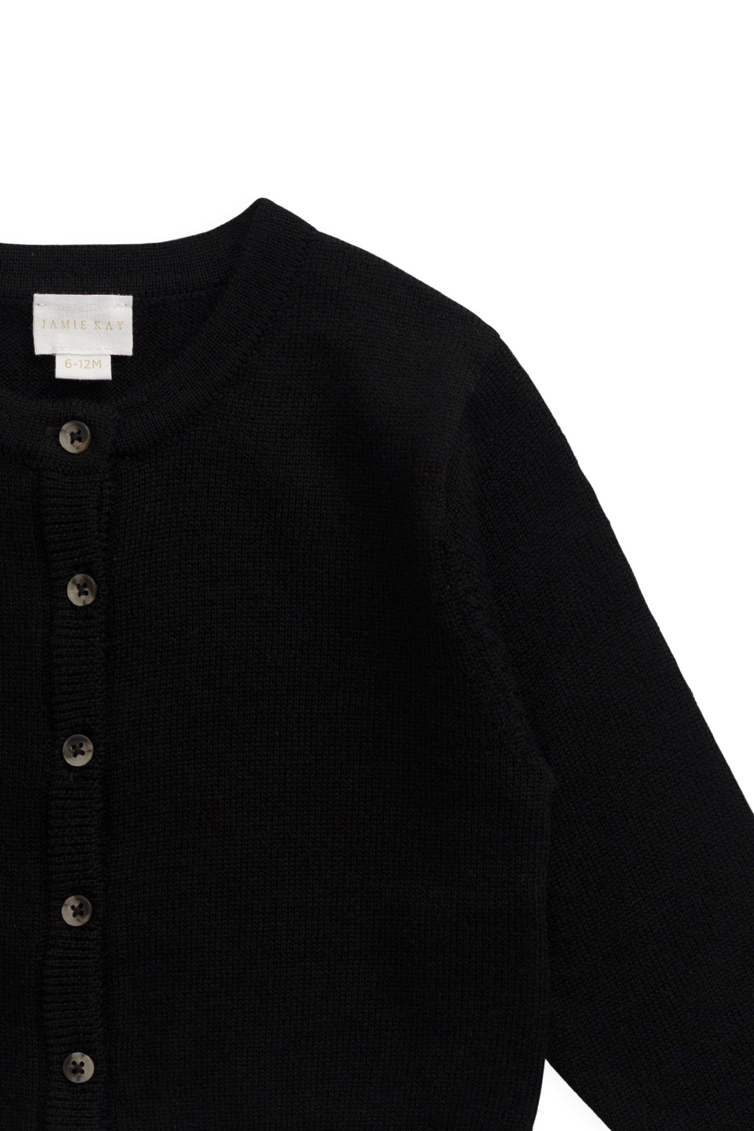 Merino Camille Cardigan - Black Childrens Cardigan from Jamie Kay NZ