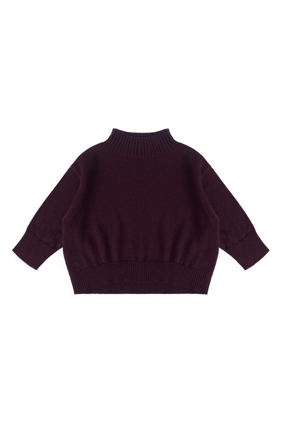 Merino Turtleneck Jumper - Blackberry Childrens Jumper from Jamie Kay NZ