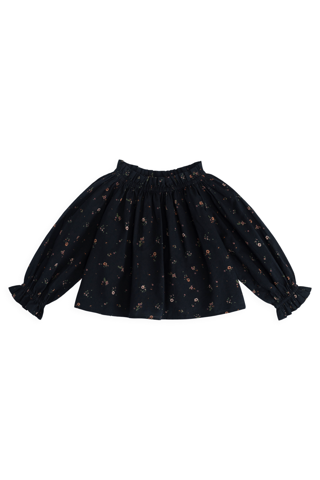 Organic Cotton Acacia Blouse - Eloise Navy Childrens Top from Jamie Kay NZ