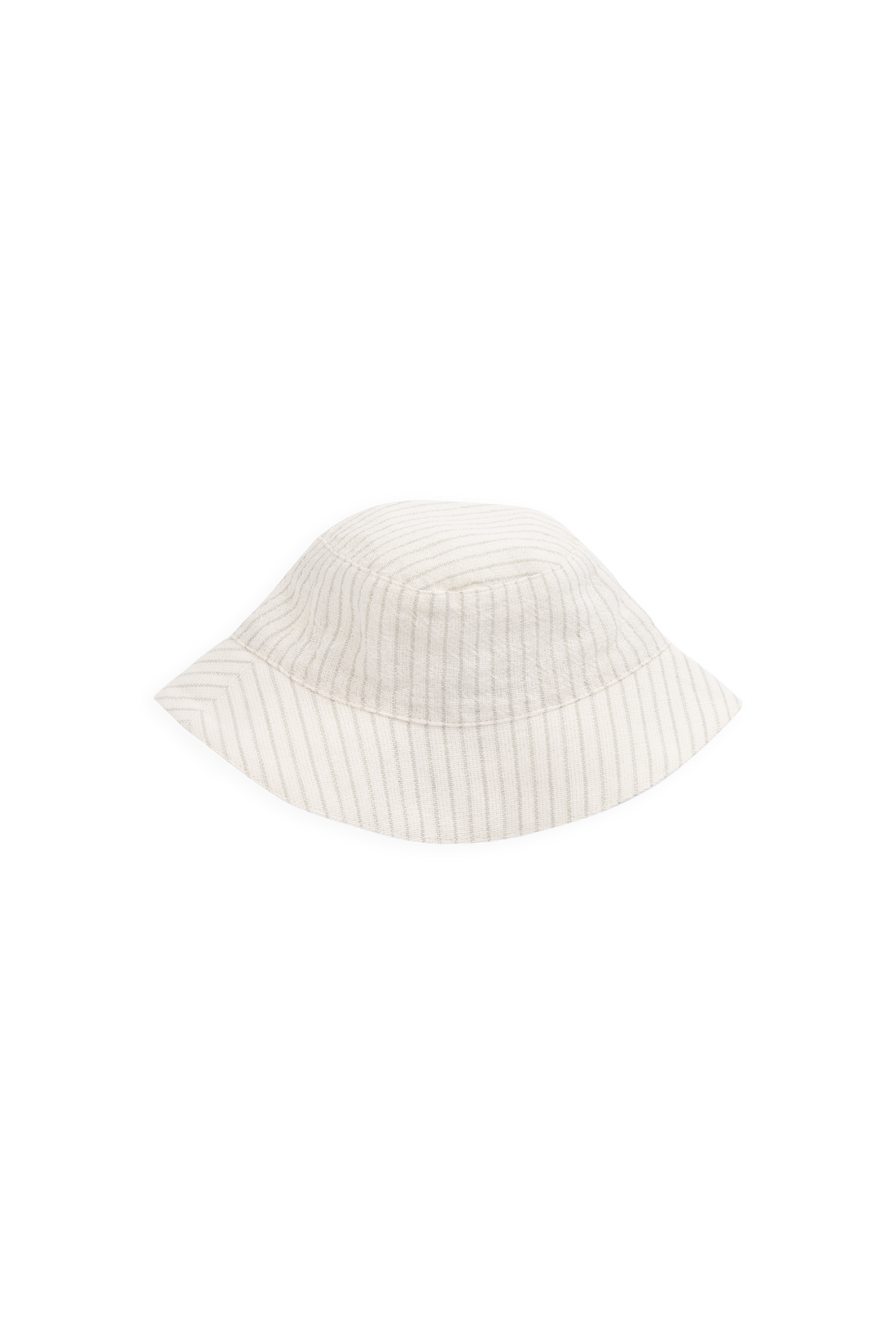 Organic Cotton Bucket Hat - Mini Pinstripe Cloud / Duck Egg Blue Childrens Hat from Jamie Kay NZ
