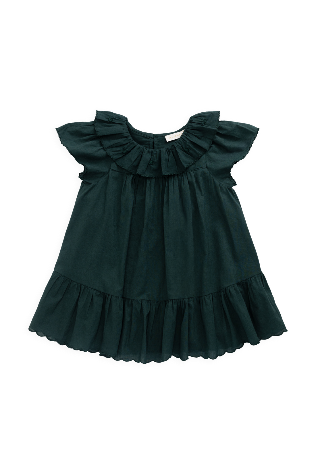 Organic Cotton Calianna Dress - Deep Fern Childrens Dress from Jamie Kay NZ