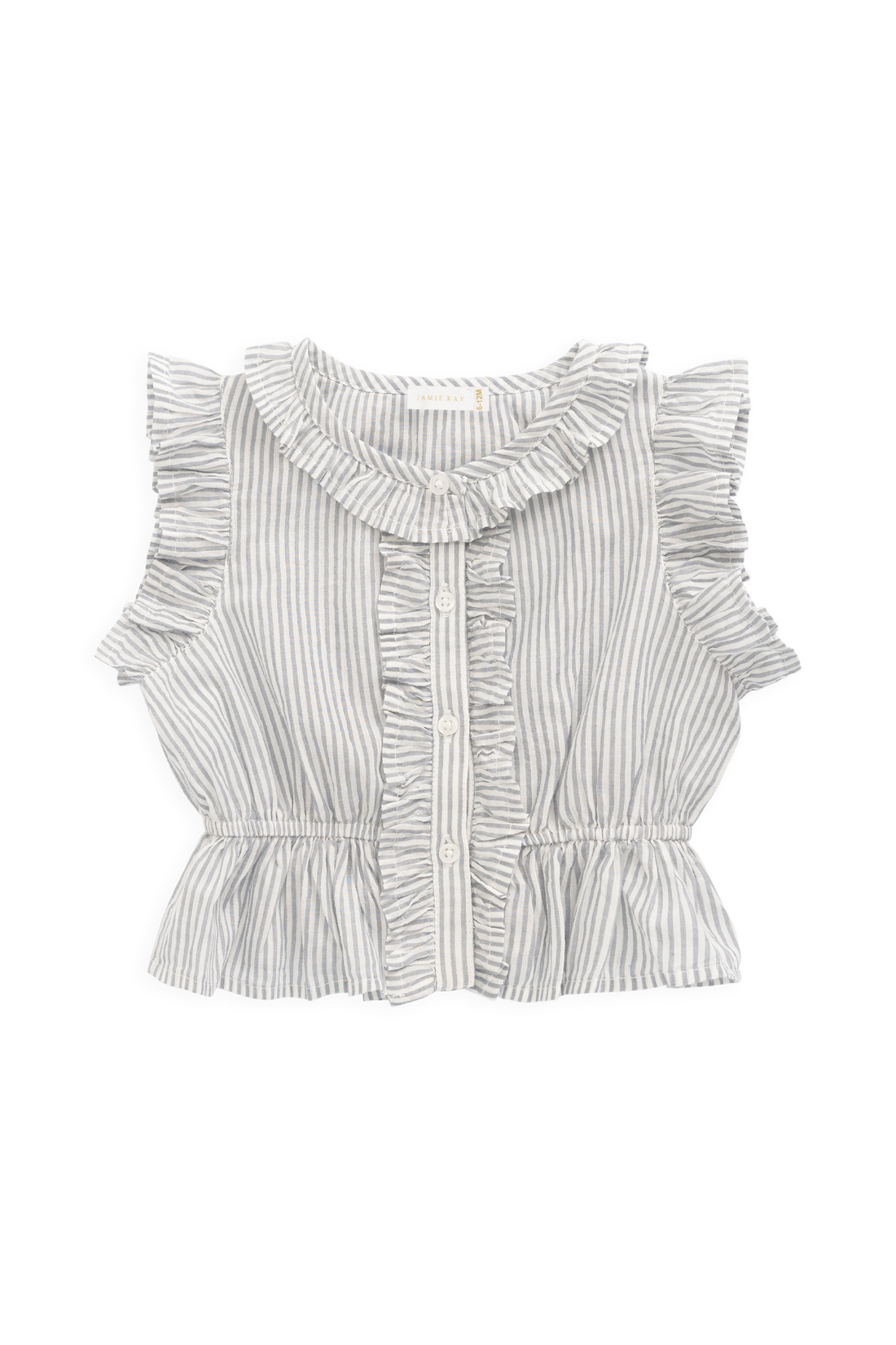 Organic Cotton Calianna Top - Harbour Stripe Childrens Top from Jamie Kay NZ