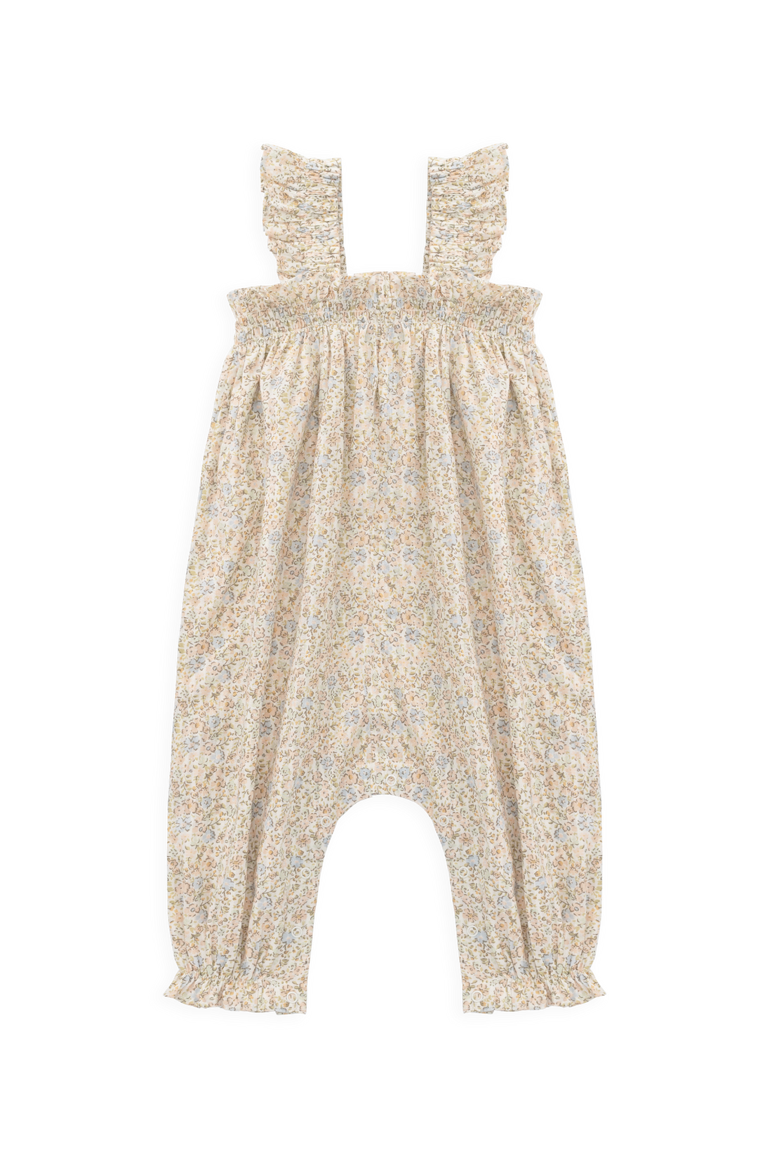 Organic Cotton Catalina Playsuit - Tully Peach Childrens Playsuit from Jamie Kay NZ