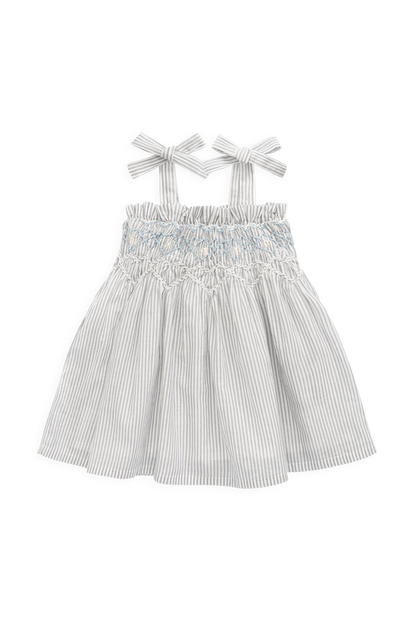 Organic Cotton Desiree Dress - Harbour Stripe Childrens Dress from Jamie Kay NZ