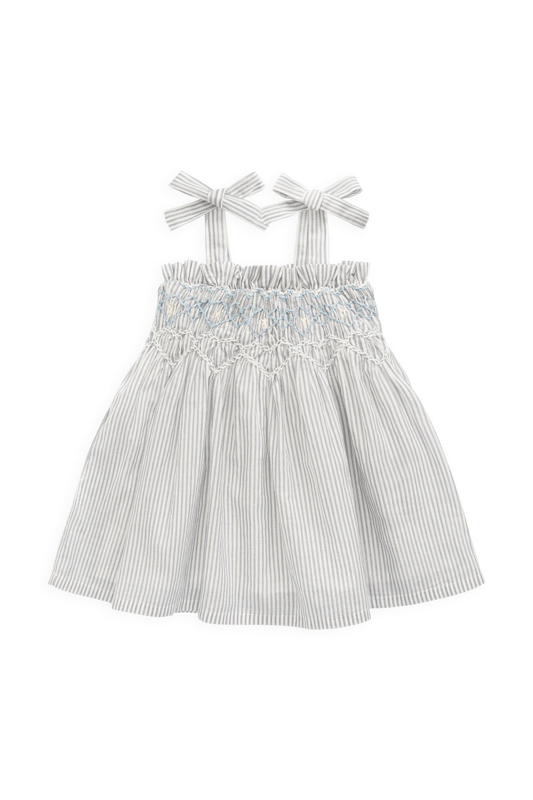 Organic Cotton Desiree Dress - Harbour Stripe Childrens Dress from Jamie Kay NZ