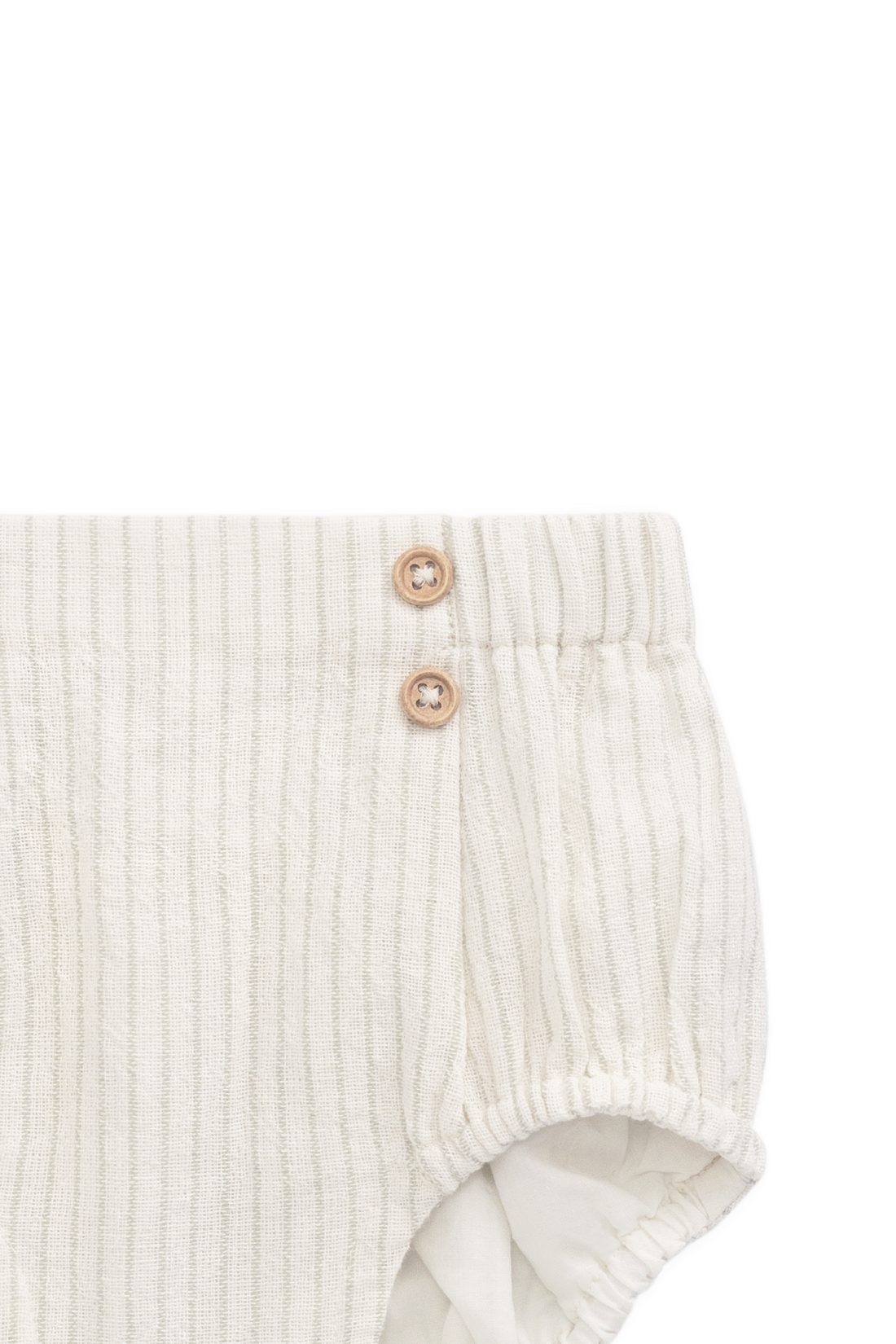 Organic Cotton Eliane Bloomer - Mini Pinstripe Cloud / Duck Egg Blue Childrens Bloomer from Jamie Kay NZ