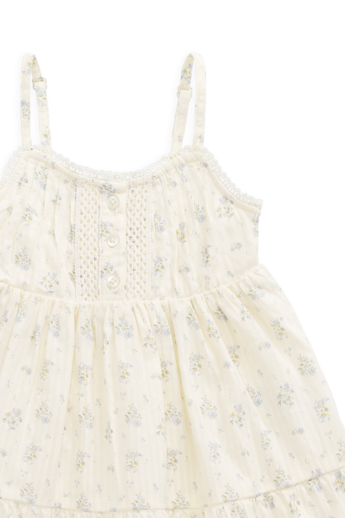 Organic Cotton Elka Dress - Justine Vanilla Sky Childrens Dress from Jamie Kay NZ