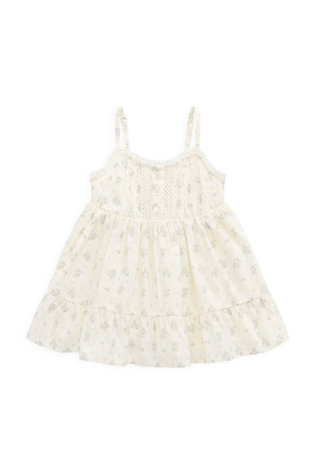 Organic Cotton Elka Dress - Justine Vanilla Sky Childrens Dress from Jamie Kay NZ