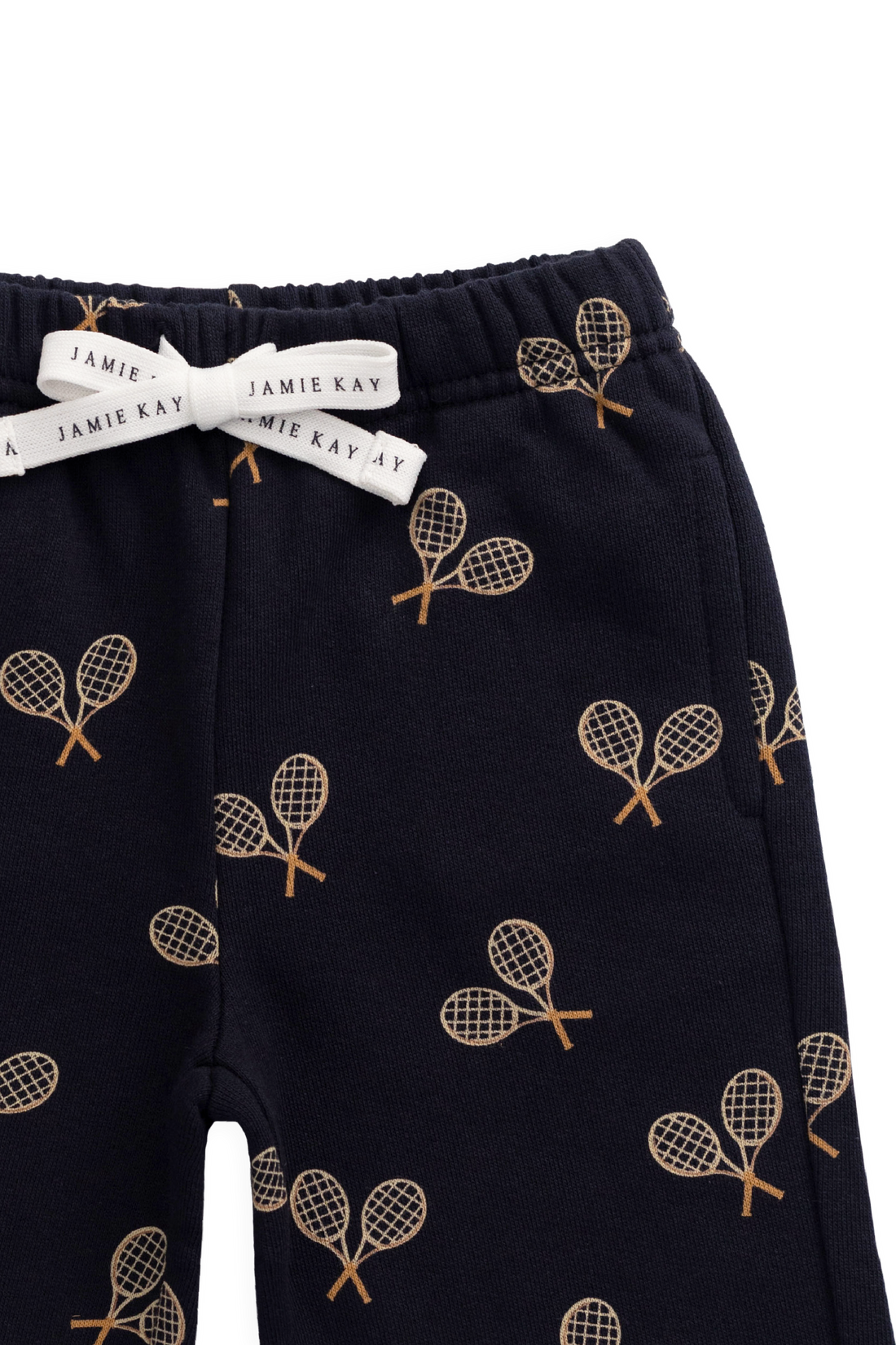 Organic Cotton Floyd Track Pant - Racquet Navy Childrens Pants from Jamie Kay NZ