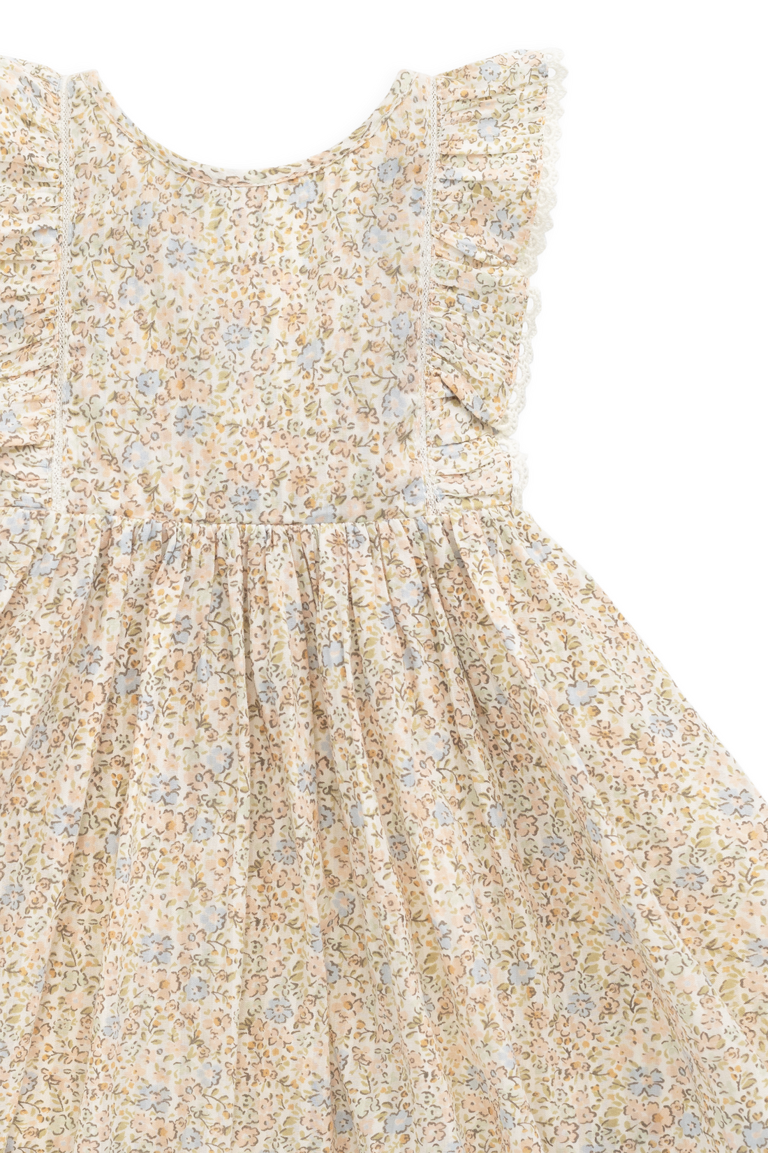 Organic Cotton Helene Dress - Tully Peach Childrens Dress from Jamie Kay NZ