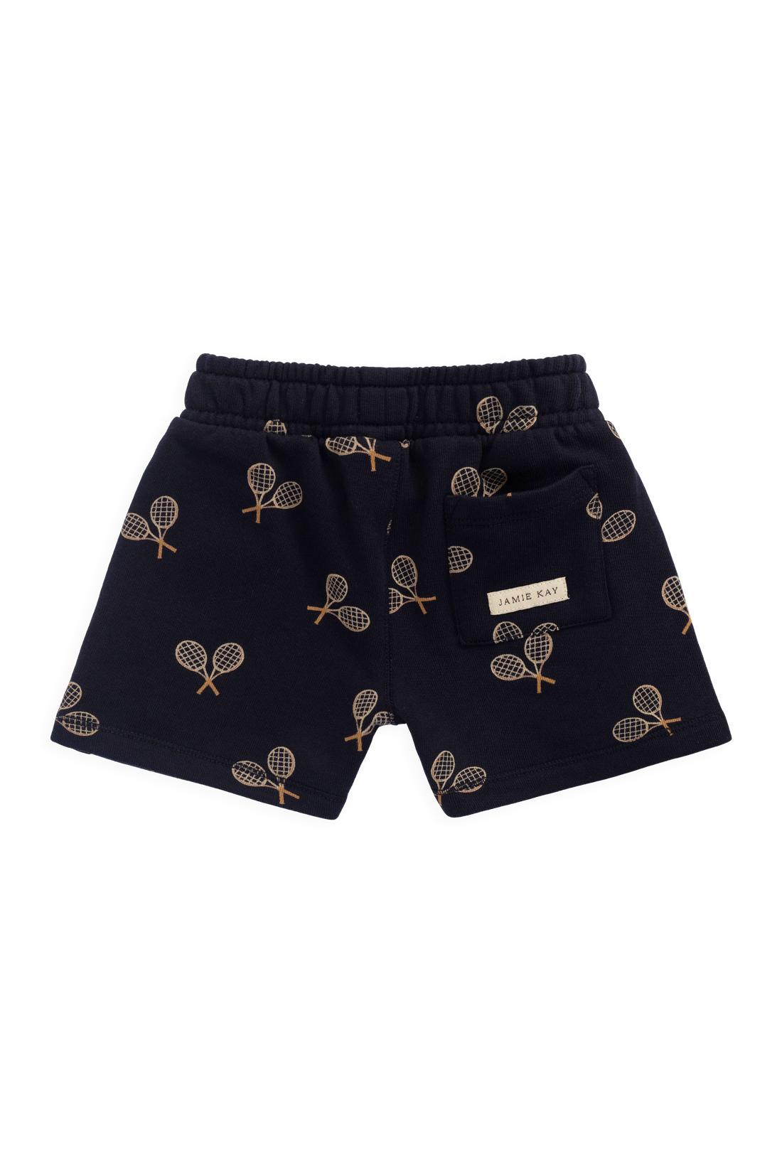 Organic Cotton Jalen Short - Racquet Navy Childrens Shorts from Jamie Kay NZ