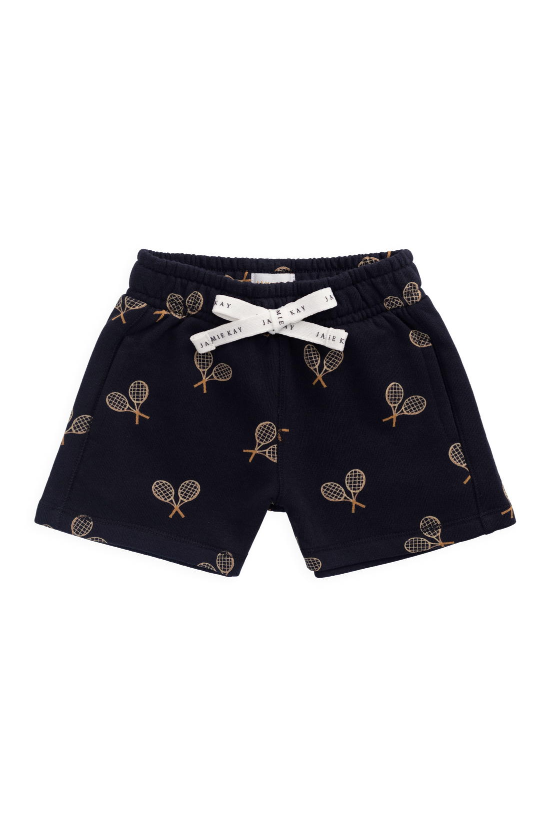 Organic Cotton Jalen Short - Racquet Navy Childrens Shorts from Jamie Kay NZ