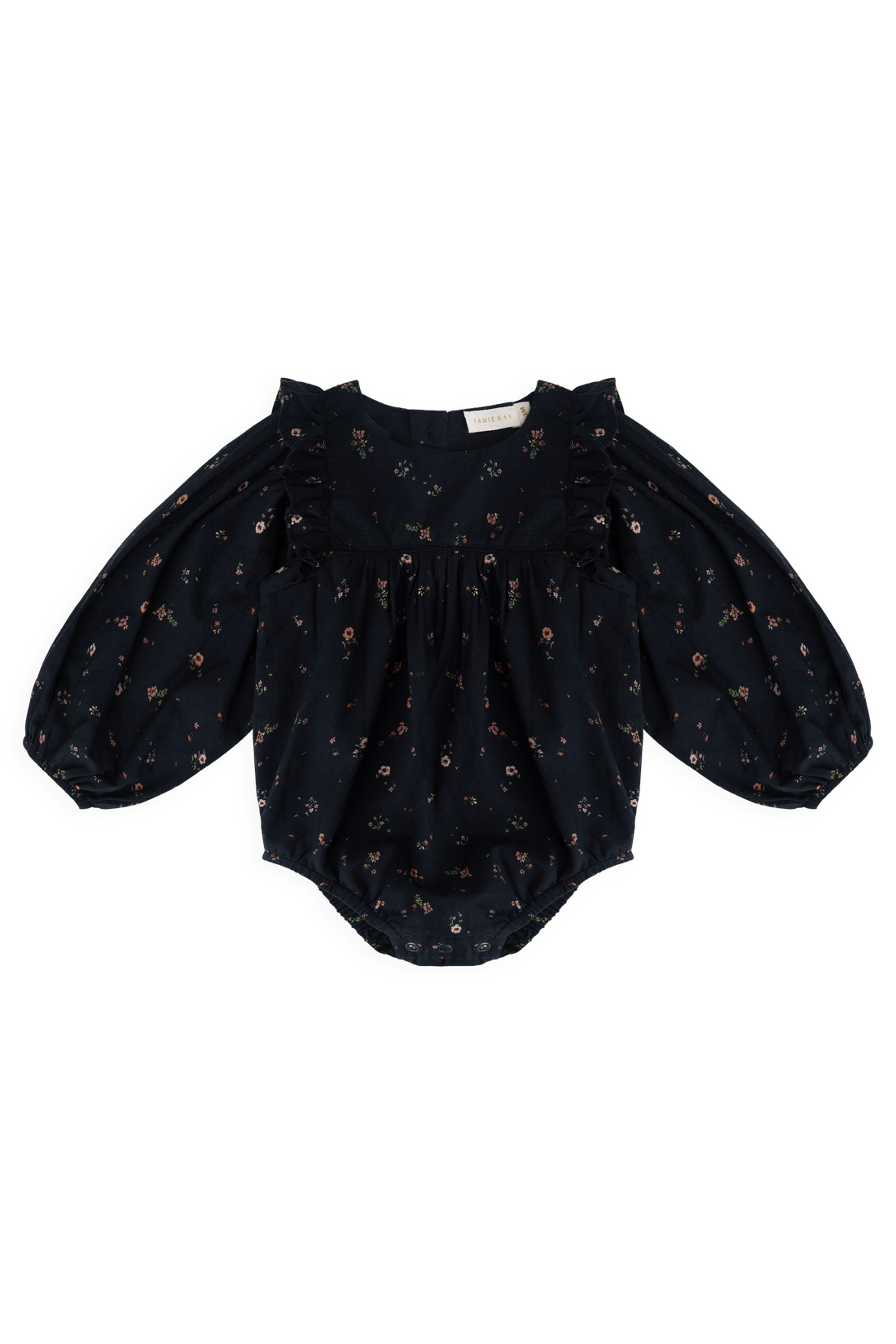 Organic Cotton Kaianna Playsuit - Eloise Navy Childrens Playsuit from Jamie Kay NZ